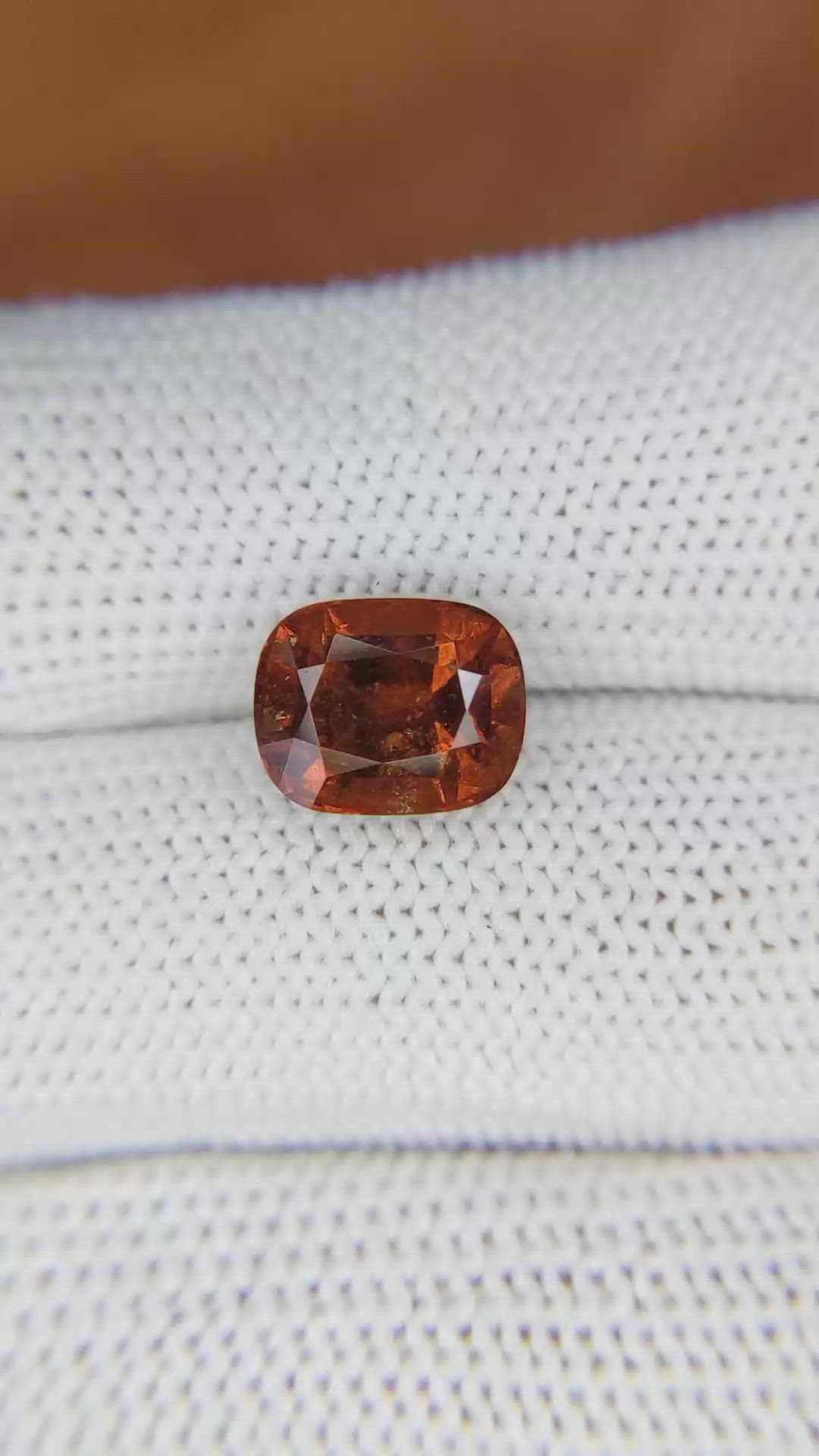 4.03 Ct. Hessonite Garnet from Madagascar Size Video