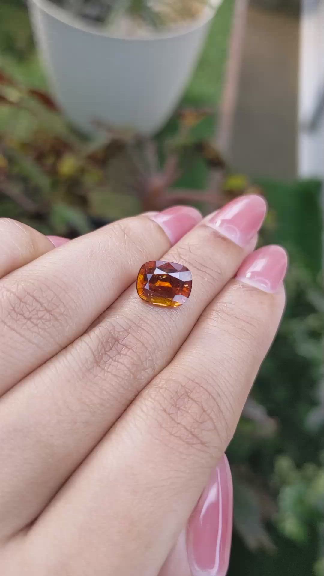 4.03 Ct. Hessonite Garnet from Madagascar Size Video