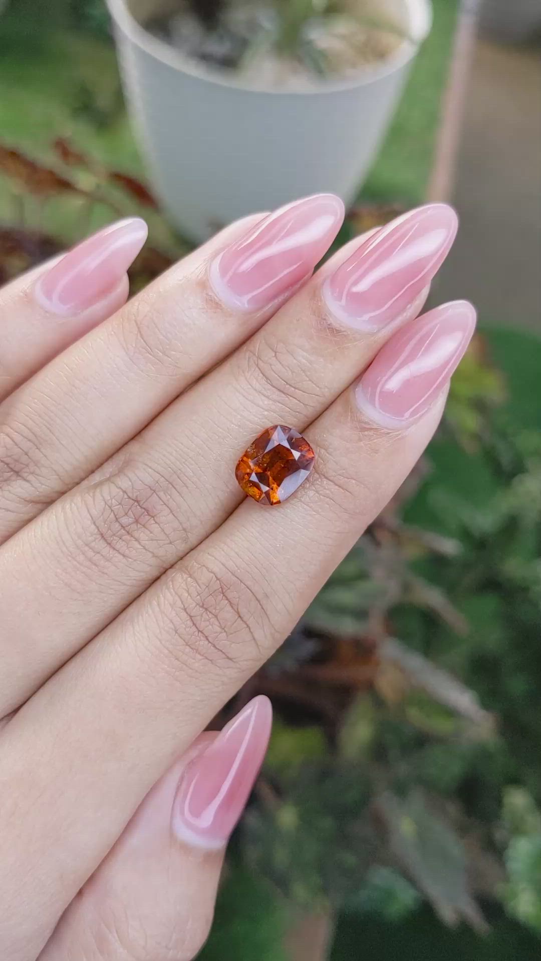 4.03 Ct. Hessonite Garnet from Madagascar Size Video