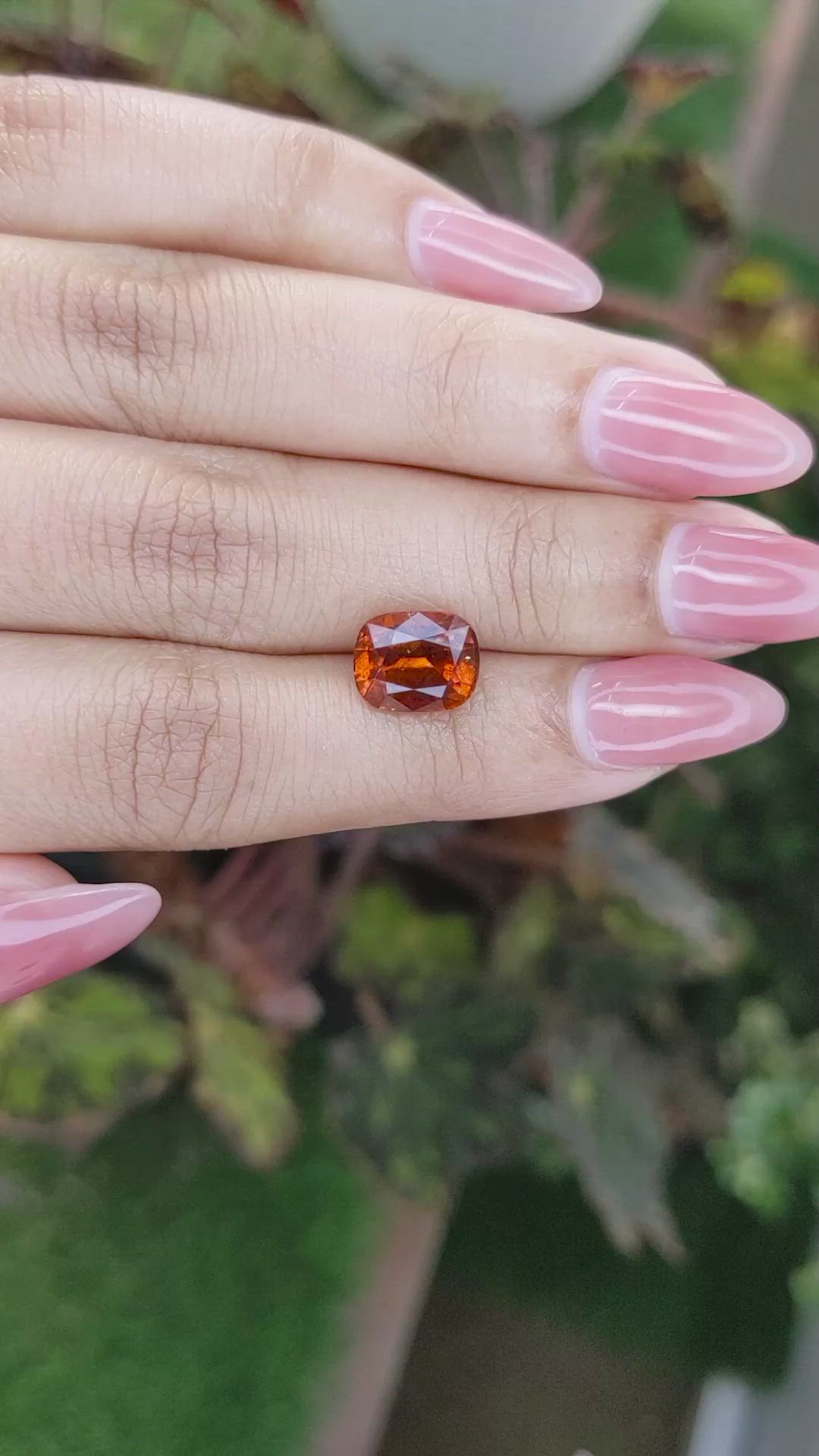 4.03 Ct. Hessonite Garnet from Madagascar Size Video
