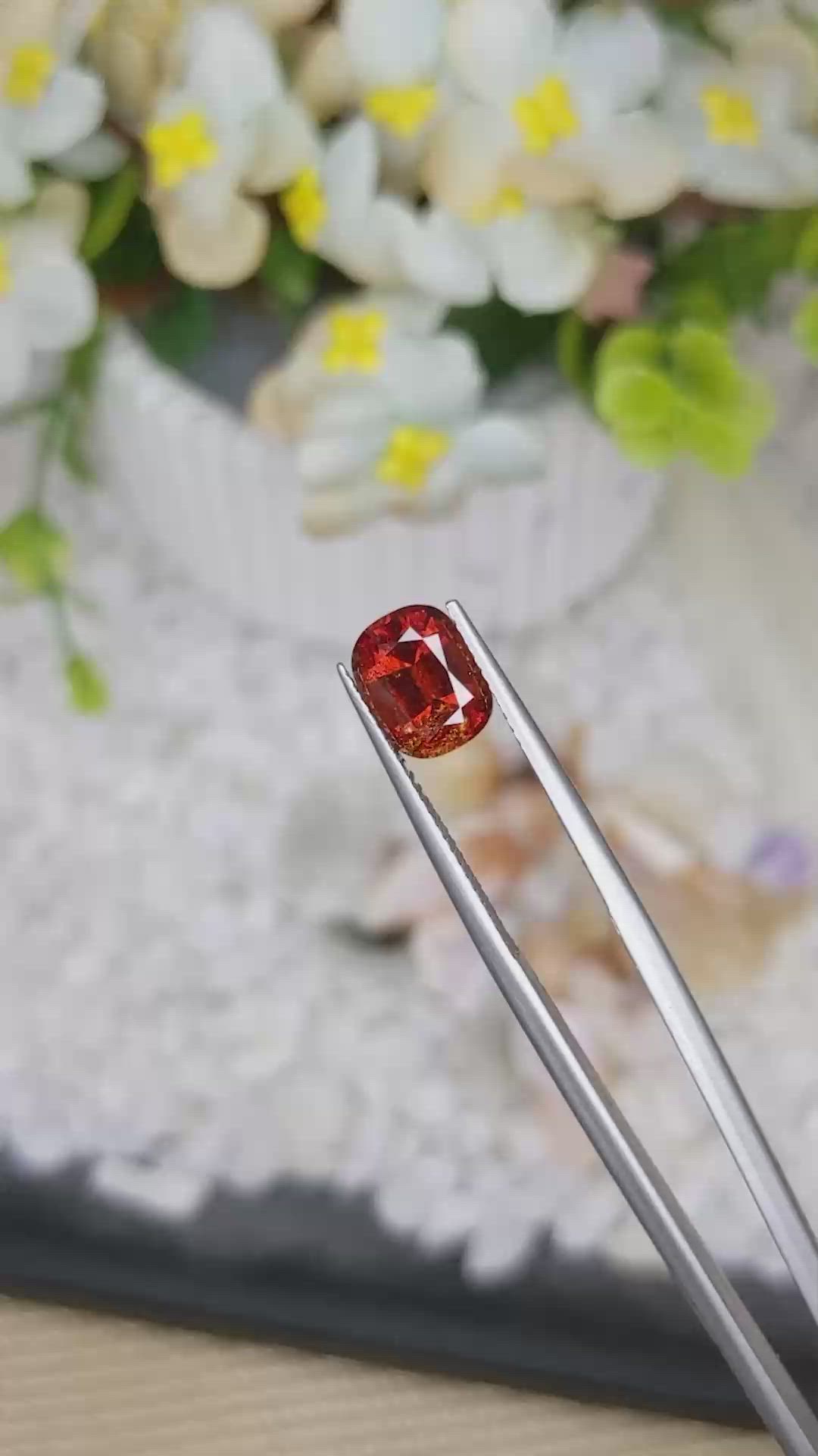 2.32 Ct. Hessonite Garnet from Madagascar Size Video
