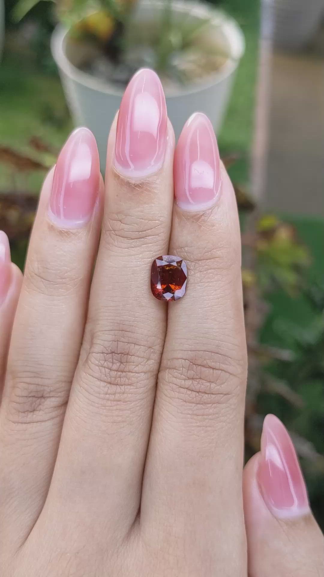 2.32 Ct. Hessonite Garnet from Madagascar Size Video