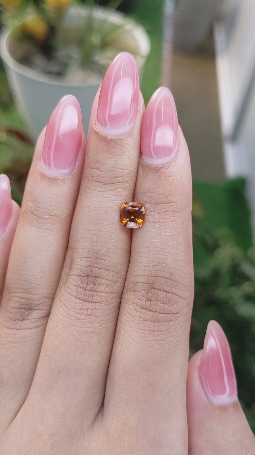 1.17 Ct. Hessonite Garnet from Madagascar Size Video