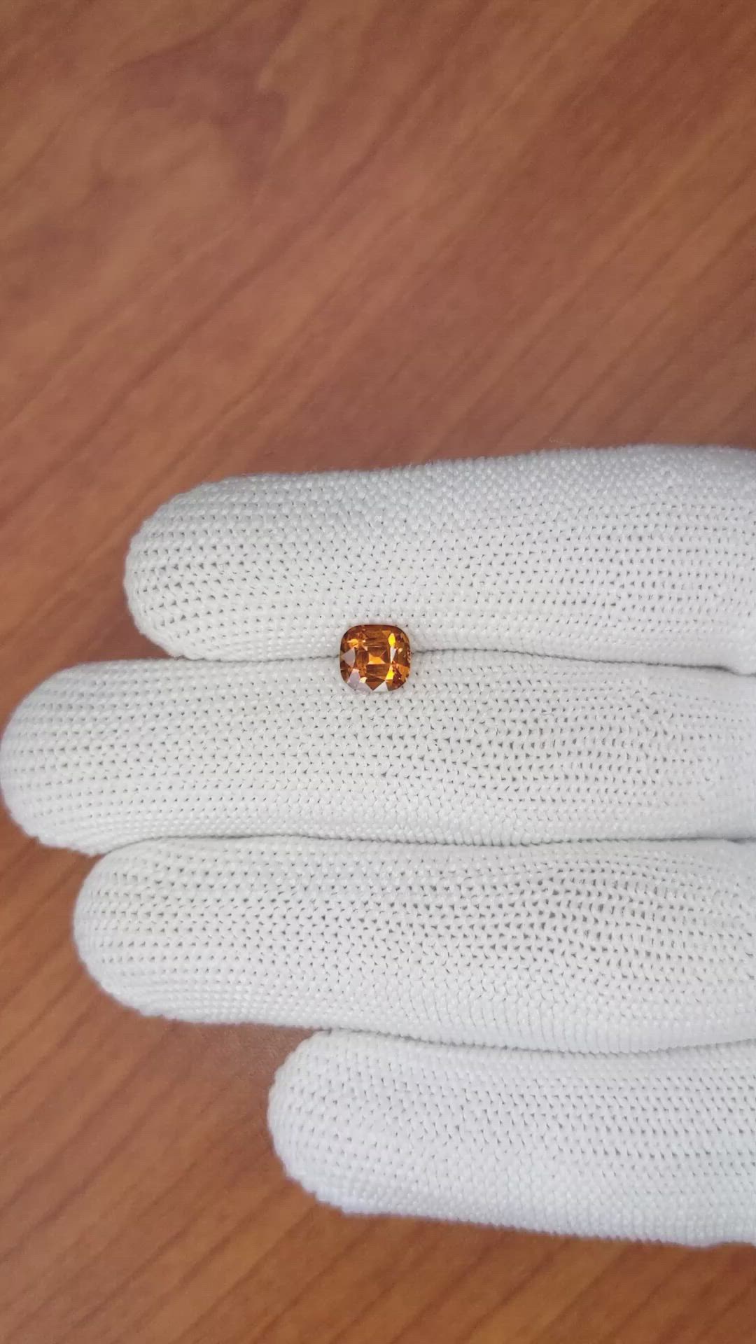 1.17 Ct. Hessonite Garnet from Madagascar Size Video