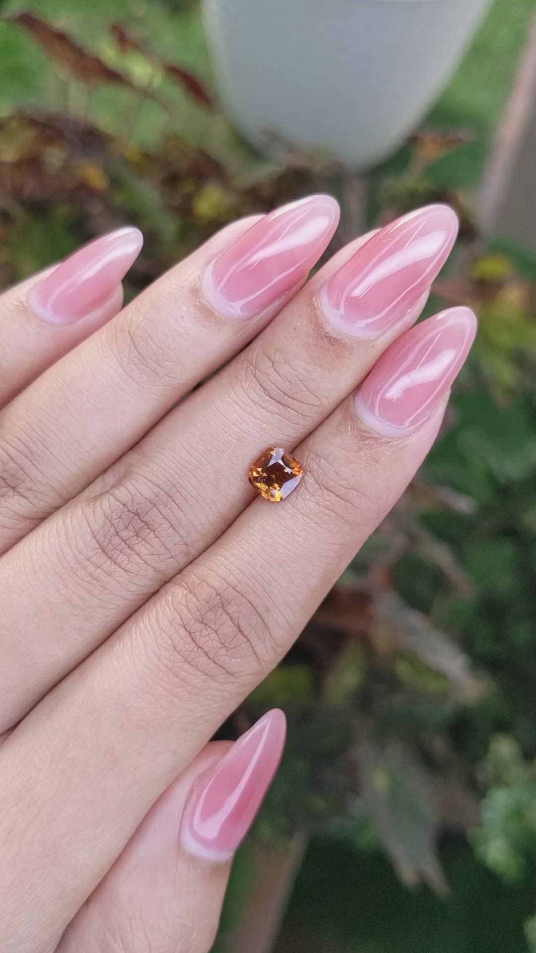 1.17 Ct. Hessonite Garnet from Madagascar Size Video