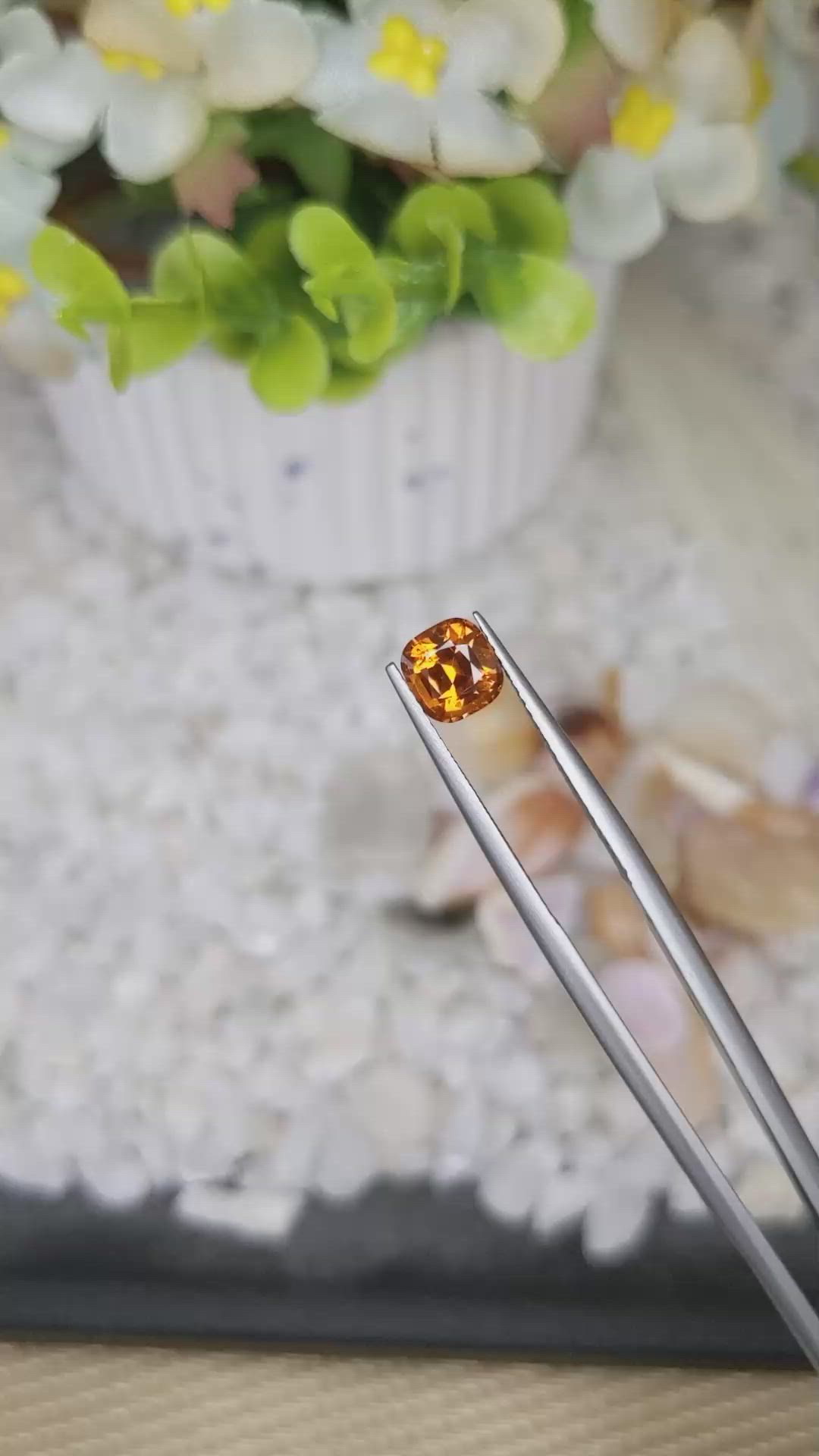 1.17 Ct. Hessonite Garnet from Madagascar Size Video