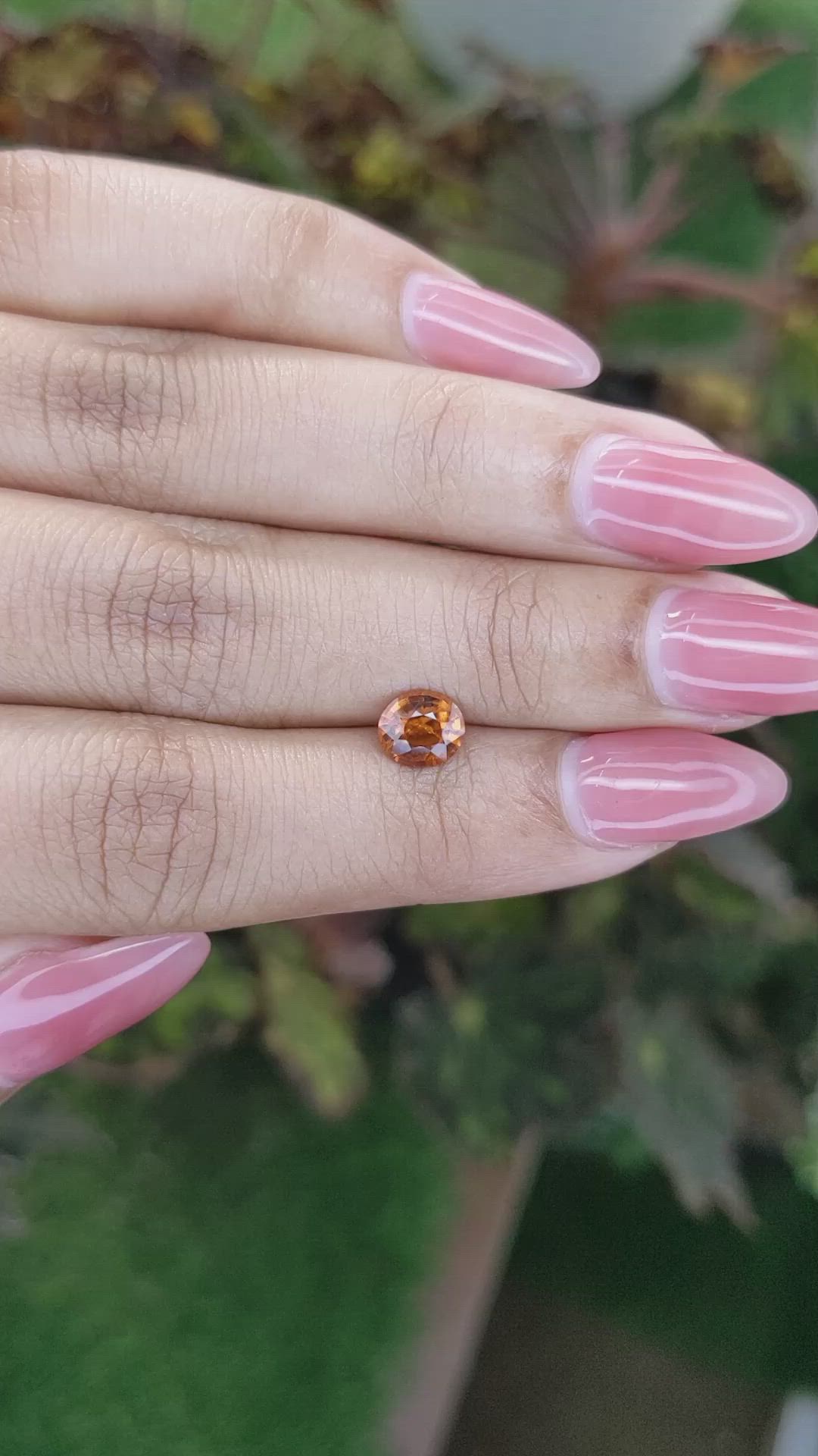 1.01 Ct. Hessonite Garnet from Madagascar Size Video