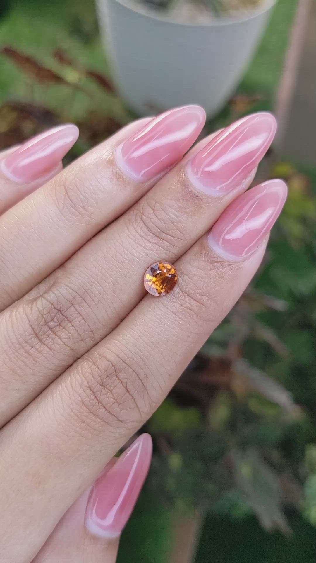 1.01 Ct. Hessonite Garnet from Madagascar Size Video