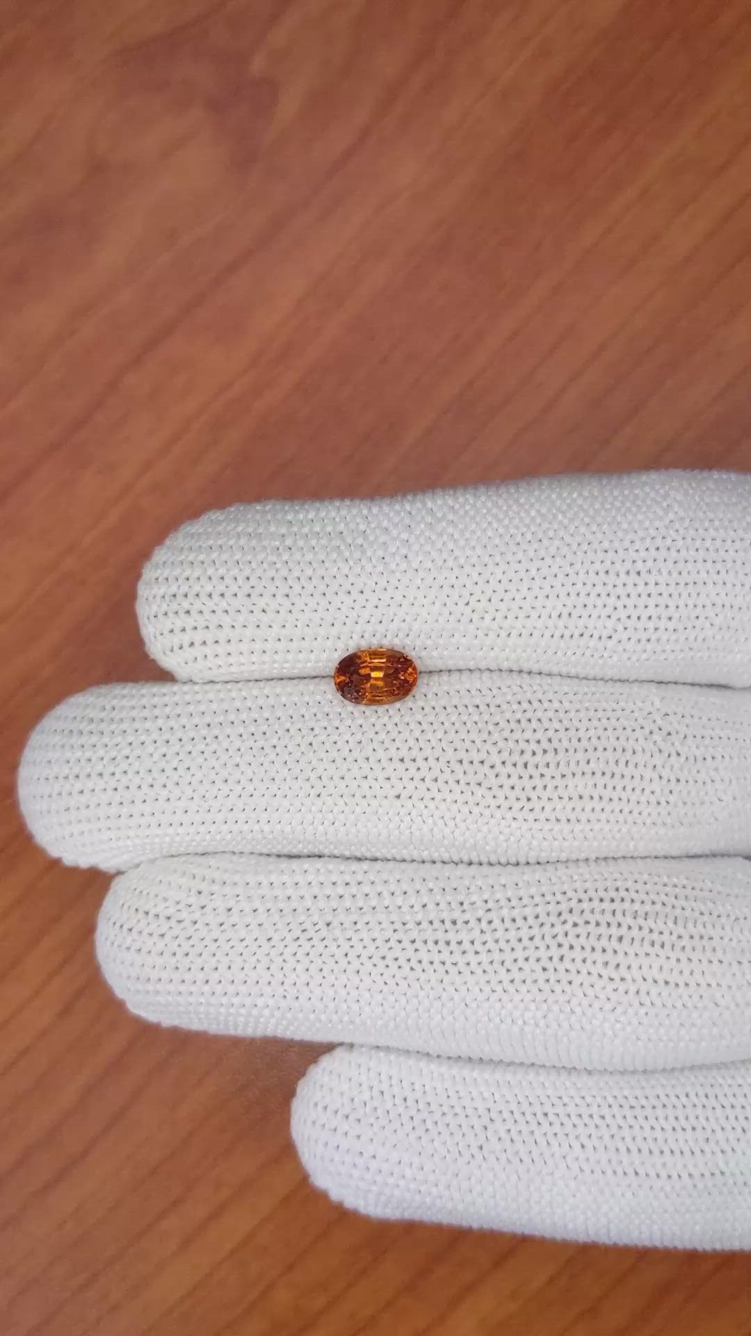 1.15 Ct. Hessonite Garnet from Madagascar Size Video