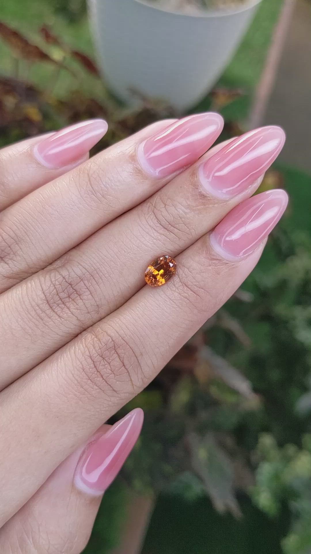 1.15 Ct. Hessonite Garnet from Madagascar Size Video