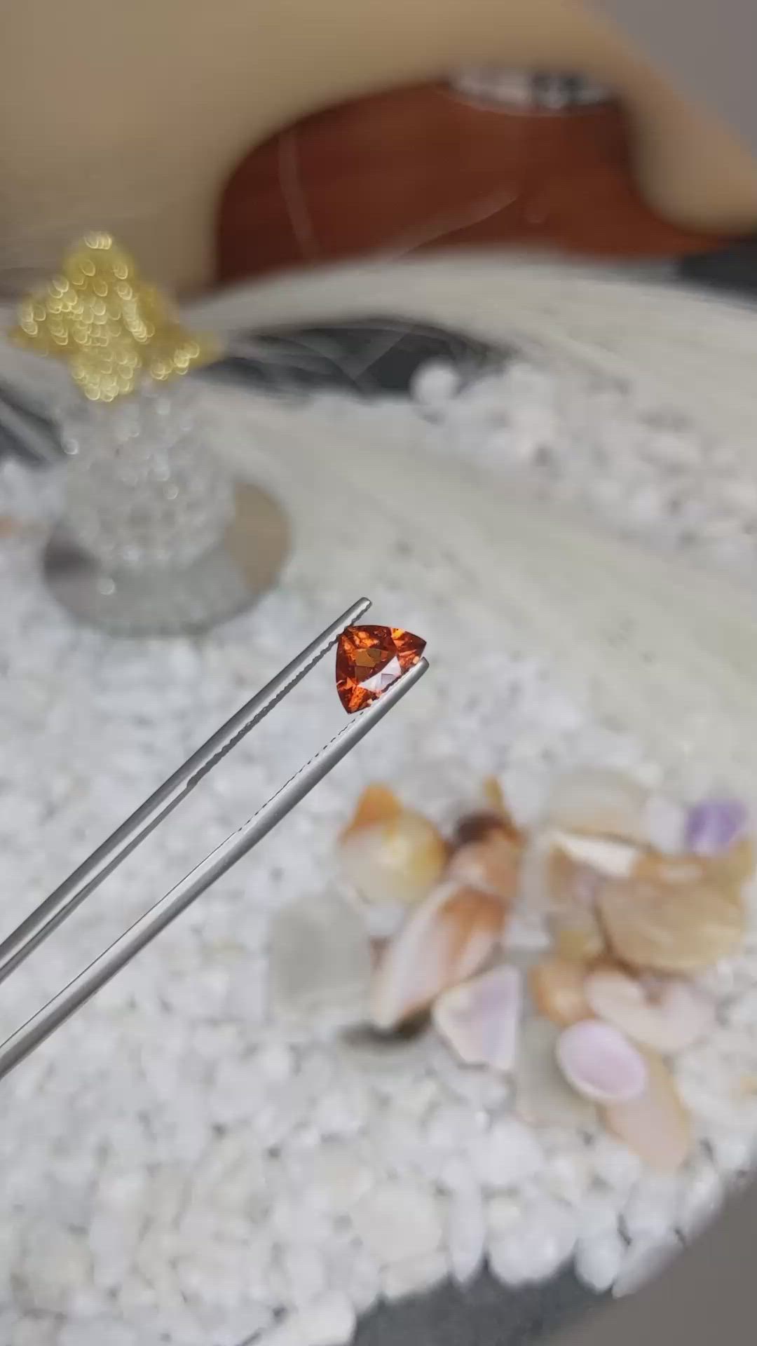 1.20 Ct. Hessonite Garnet from Madagascar Size Video