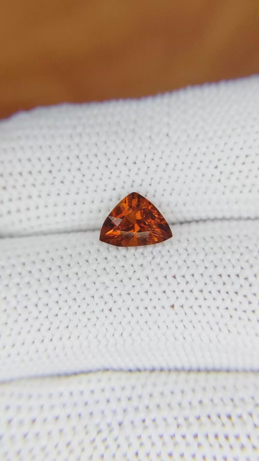 1.20 Ct. Hessonite Garnet from Madagascar Size Video