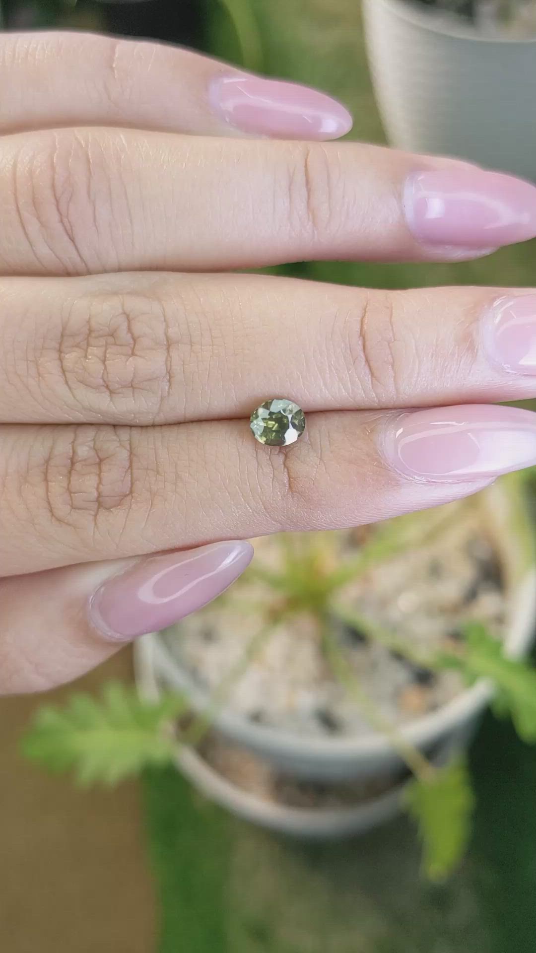 0.98 Ct. Zircon from Ceylon (Sri Lanka) Size Video