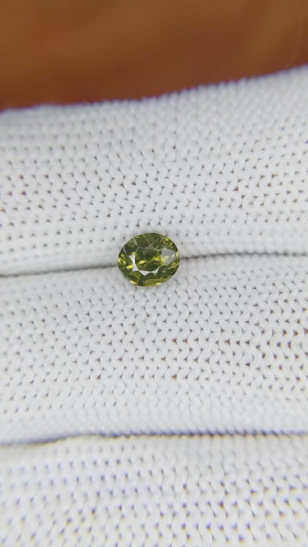 0.98 Ct. Zircon from Ceylon (Sri Lanka) Size Video