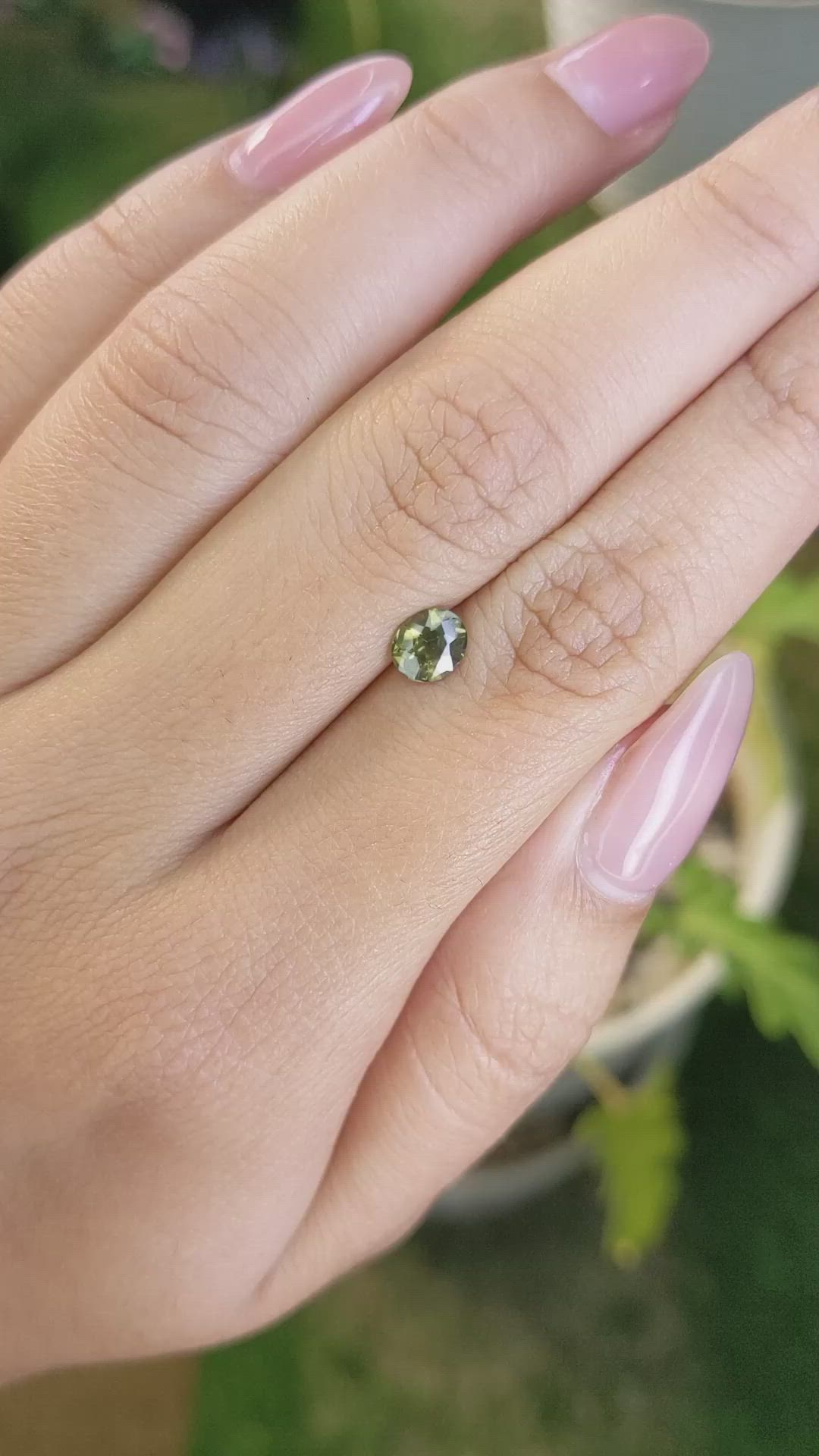 0.98 Ct. Zircon from Ceylon (Sri Lanka) Size Video