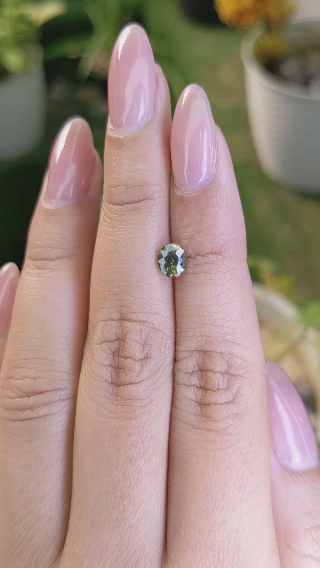 0.98 Ct. Zircon from Ceylon (Sri Lanka) Size Video