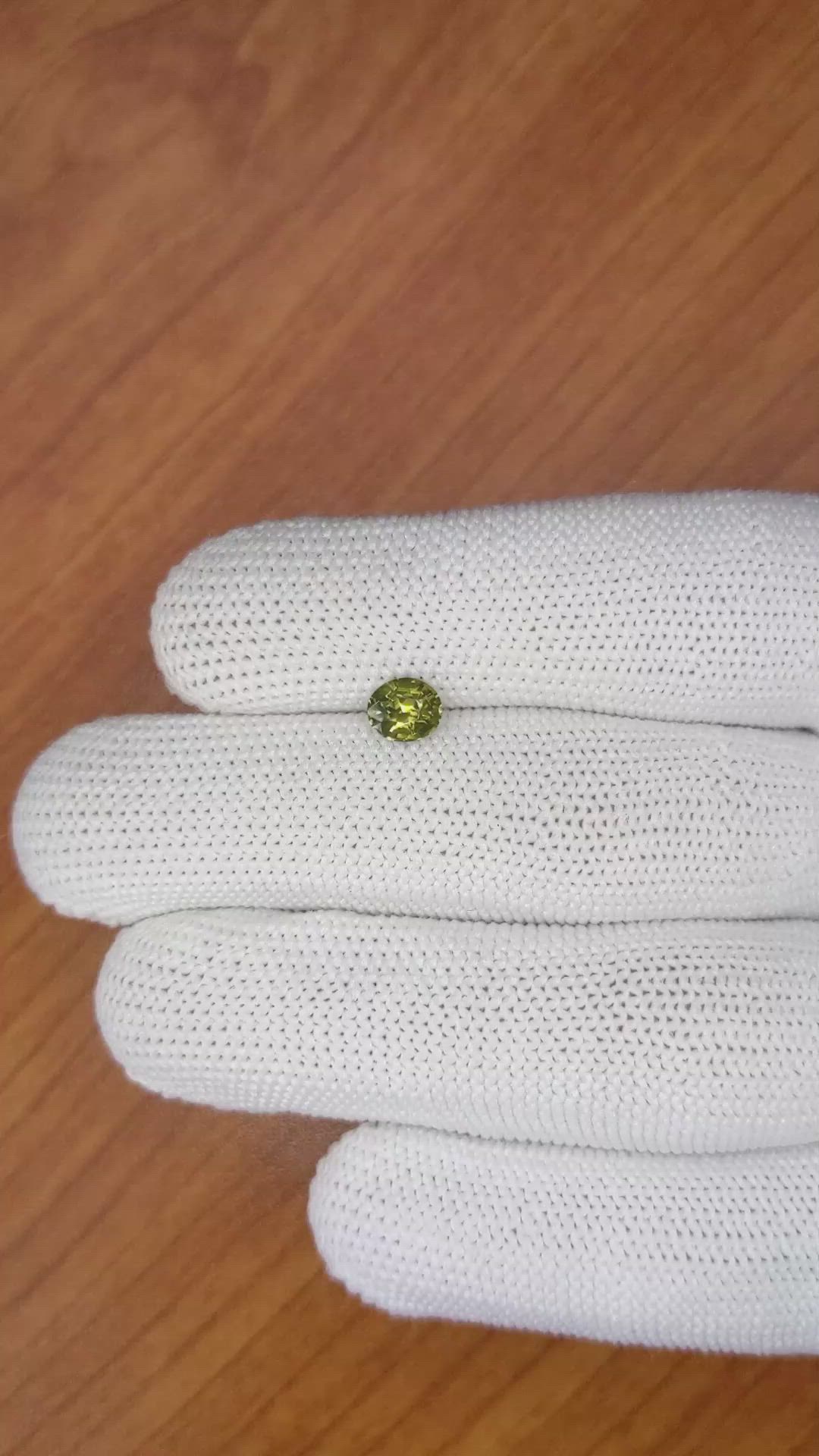 0.98 Ct. Zircon from Ceylon (Sri Lanka) Size Video