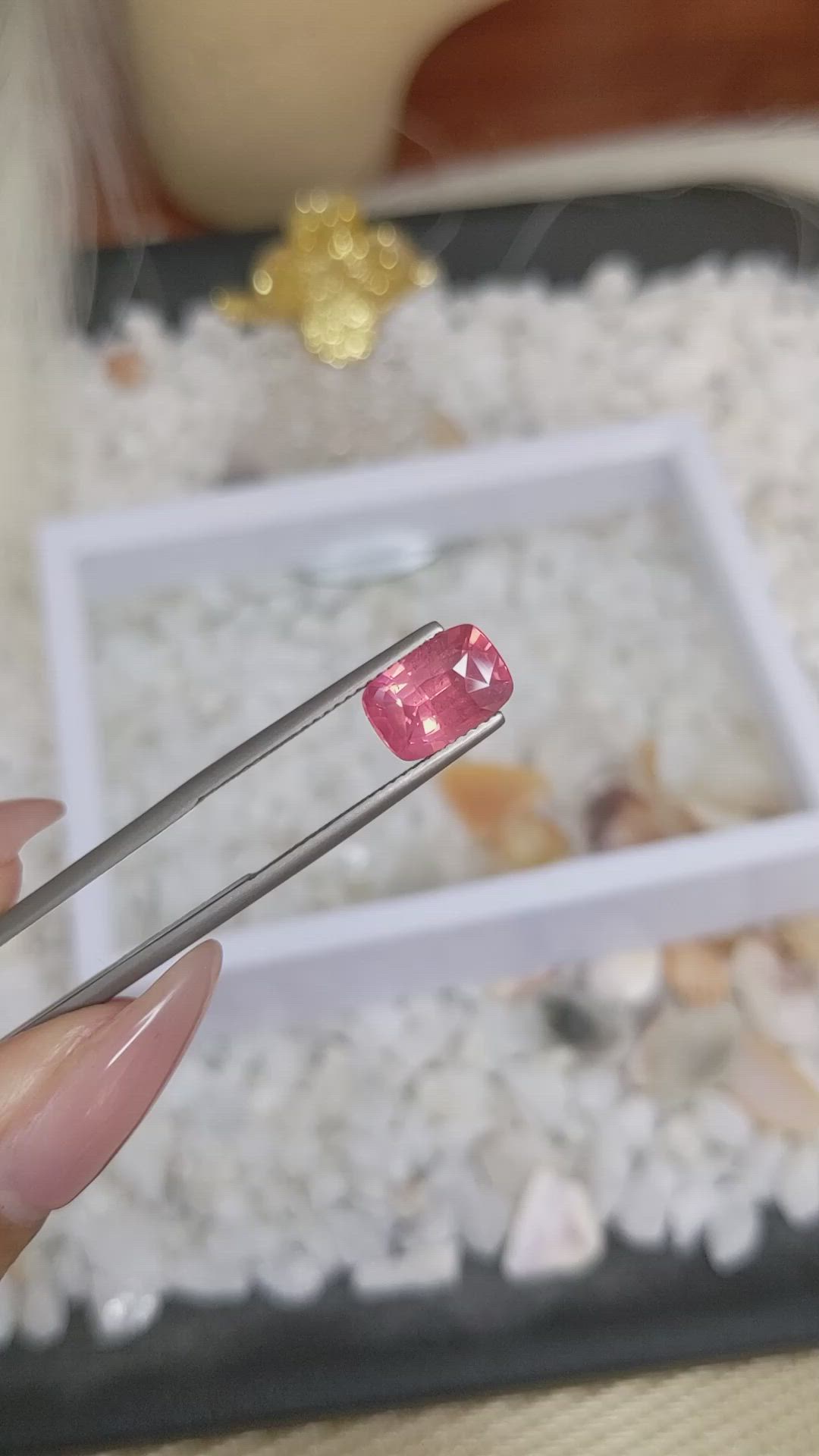 3.02 Ct. Pinkish Orange Spinel from Tanzania Size Video