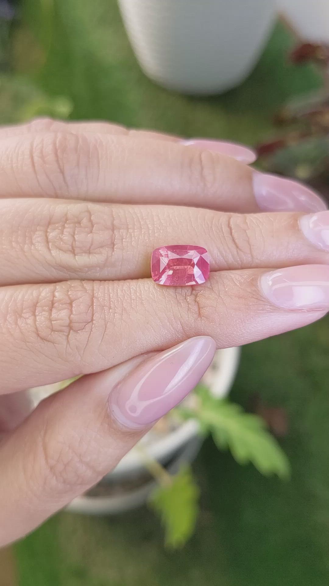 3.02 Ct. Pinkish Orange Spinel from Tanzania Size Video