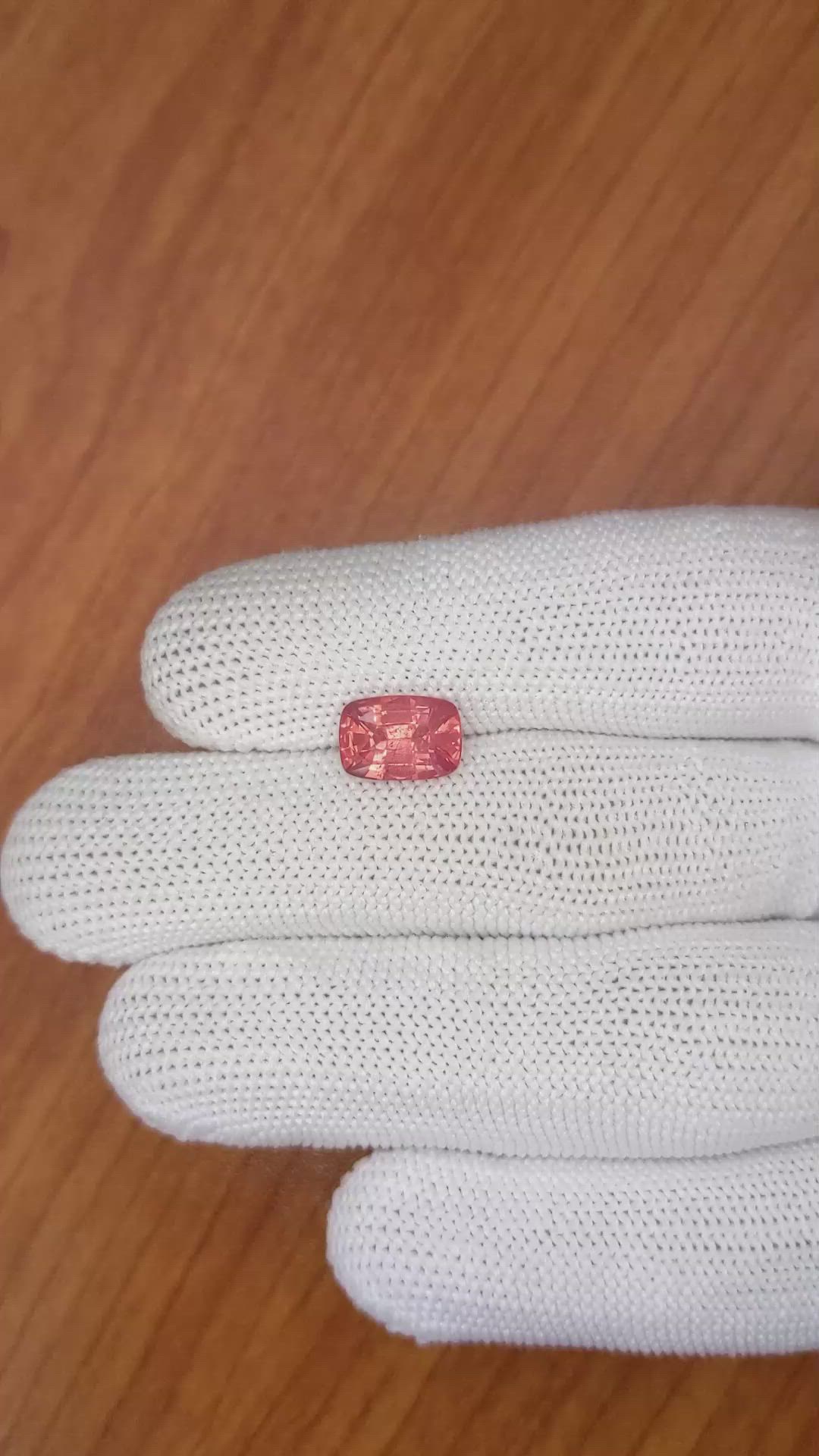 3.02 Ct. Pinkish Orange Spinel from Tanzania Size Video