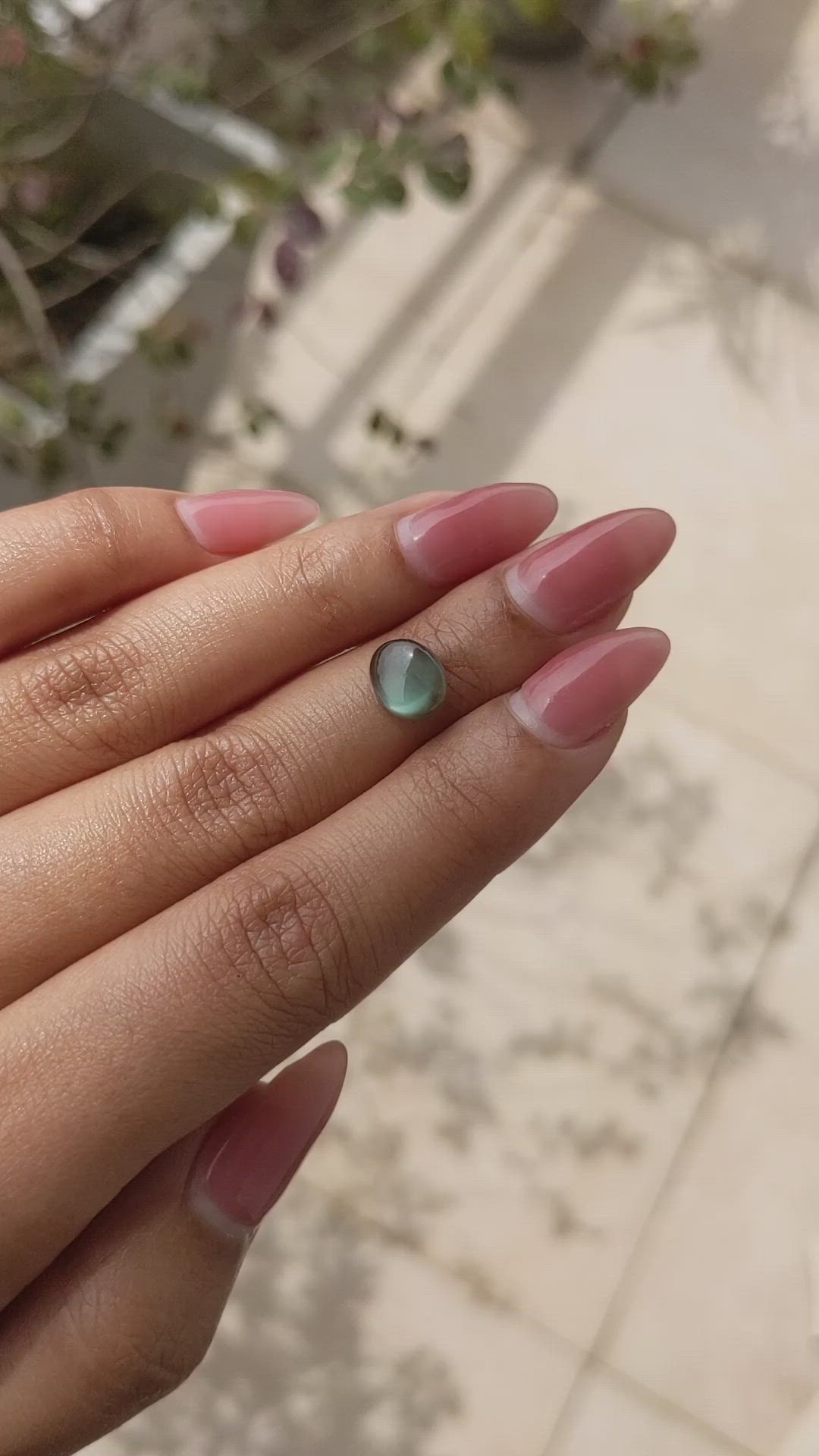 2.75 Ct. Cabochon Alexandrite from Ceylon (Sri Lanka) Size Video