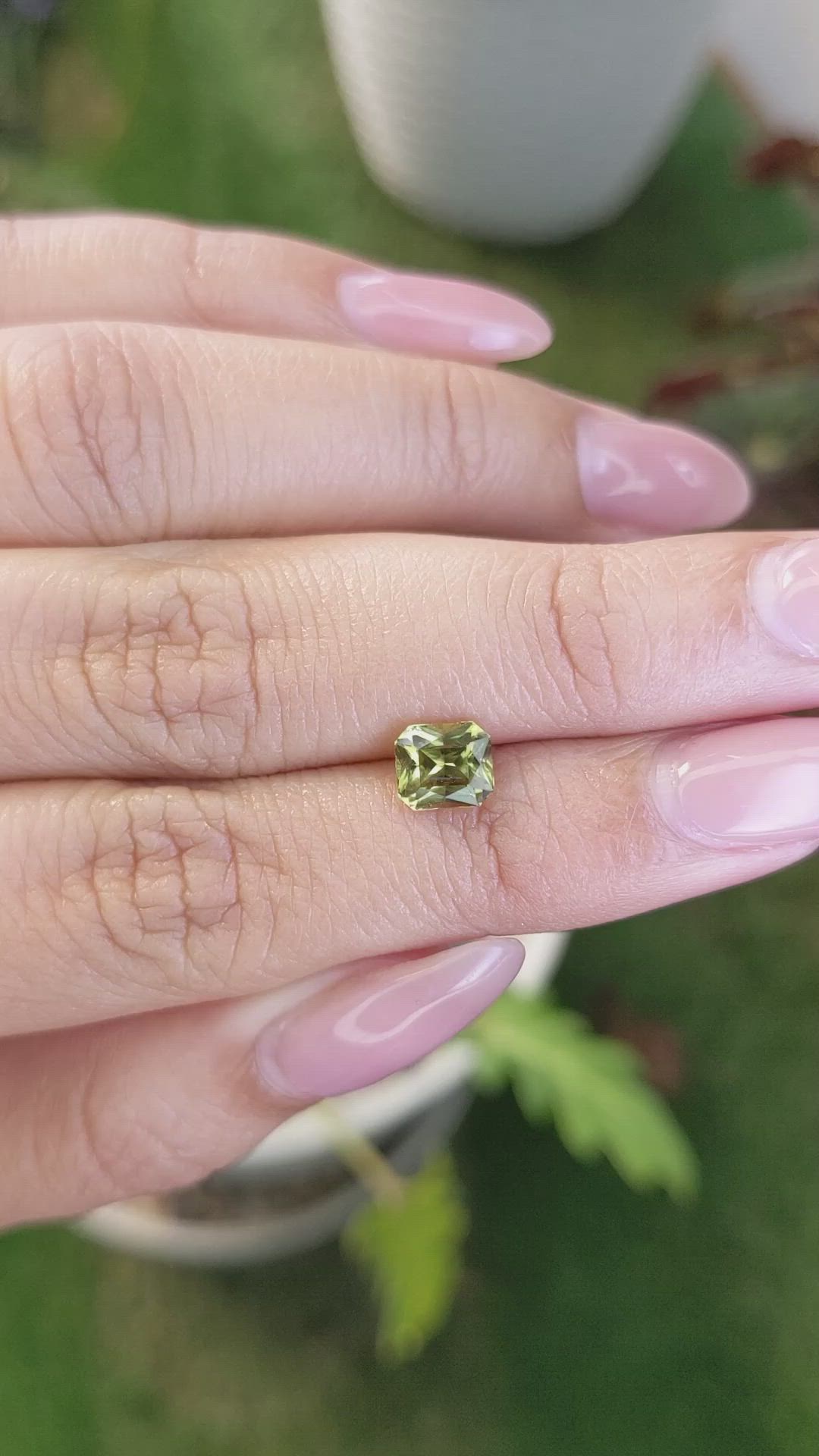 1.45 Ct. Chrysoberyl from Ceylon (Sri Lanka) Size Video