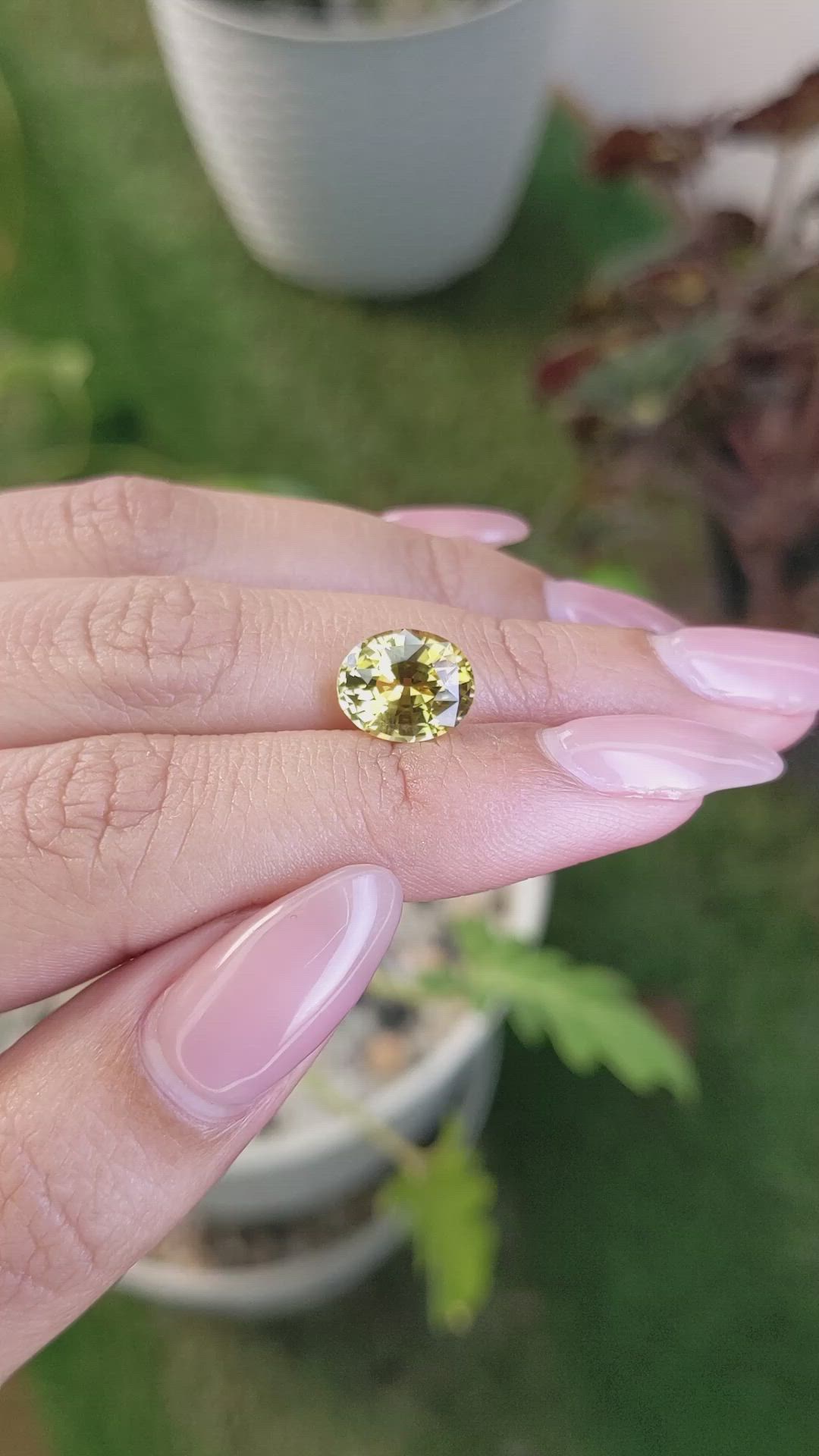 3.58 Ct. Chrysoberyl from Ceylon (Sri Lanka) Size Video