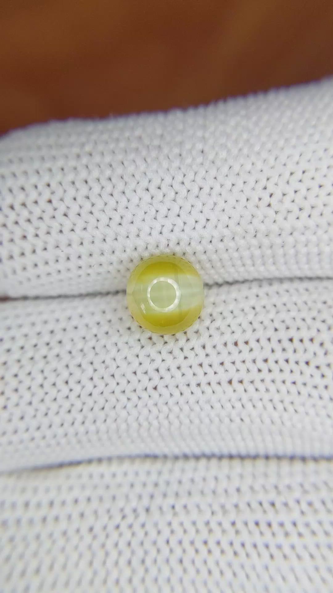 2.53 Ct. Cabochon Chrysoberyl from Ceylon (Sri Lanka) Size Video