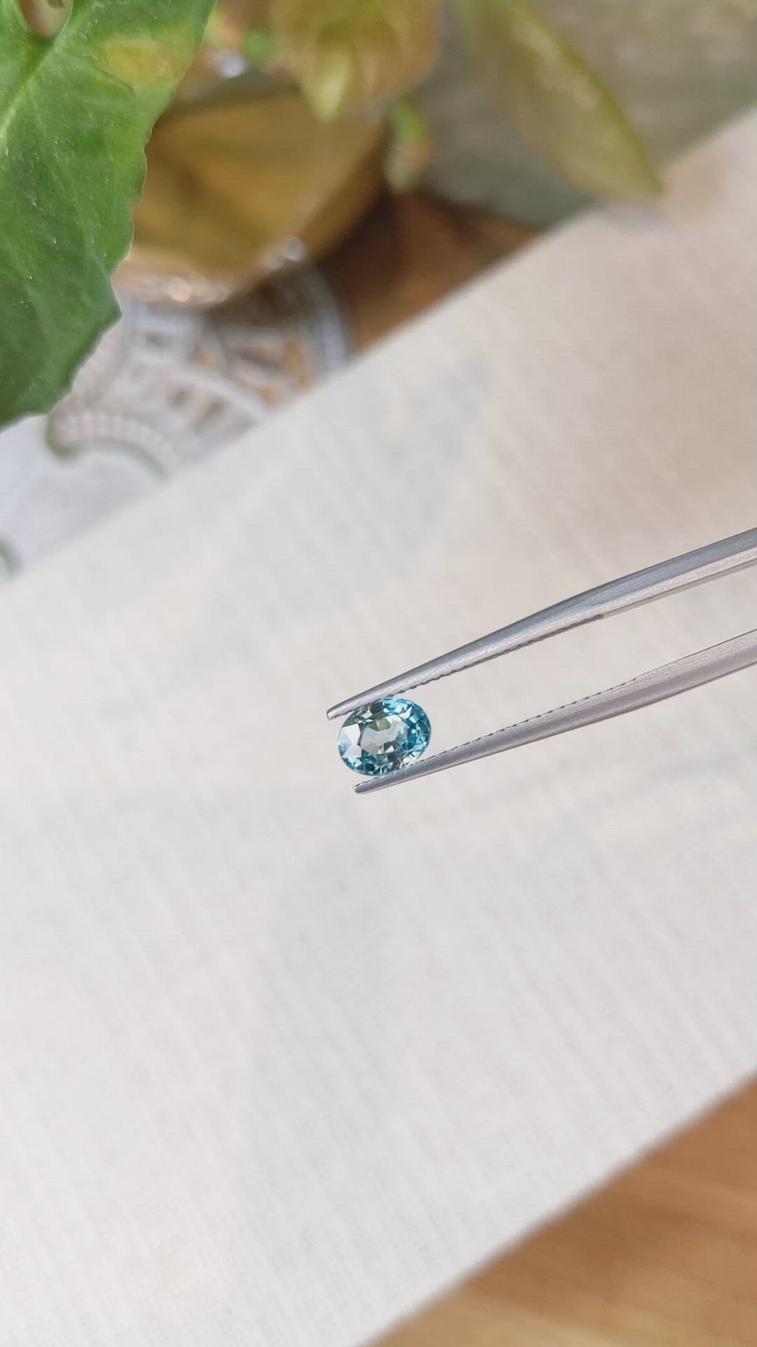 1.35 Ct. Zircon from Cambodia Size Video