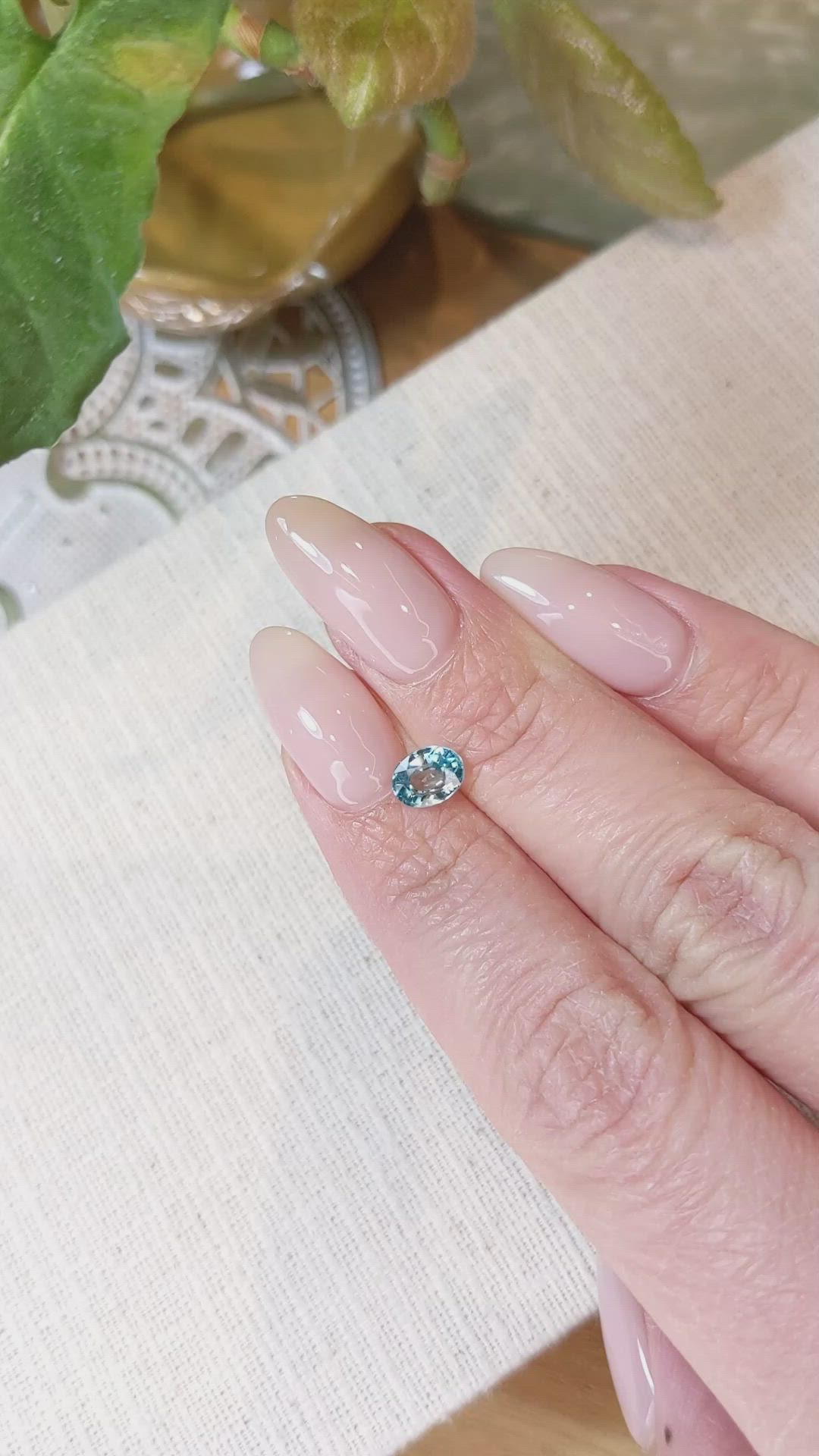 1.35 Ct. Zircon from Cambodia Size Video