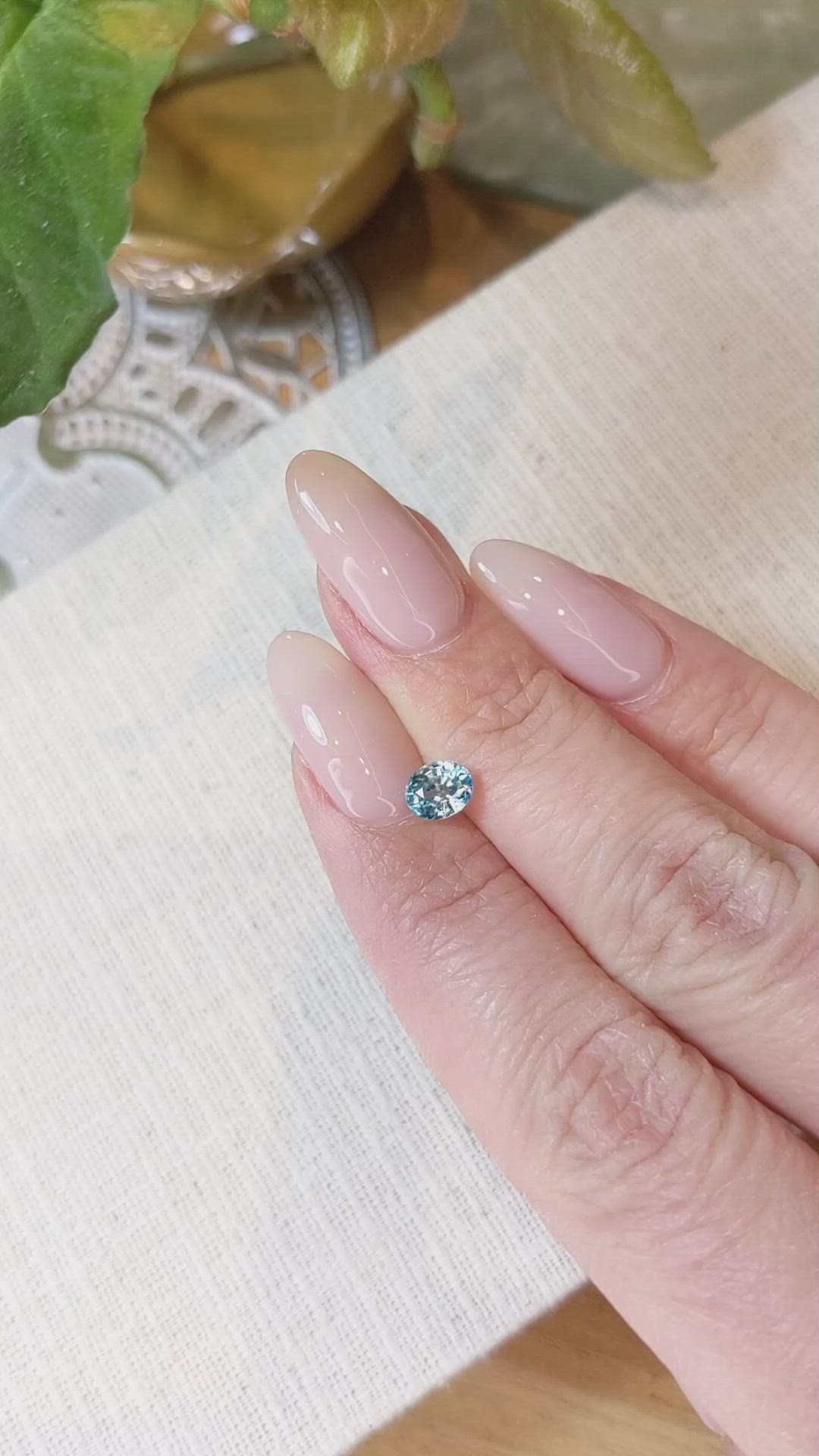 1.09 Ct. Zircon from Cambodia Size Video