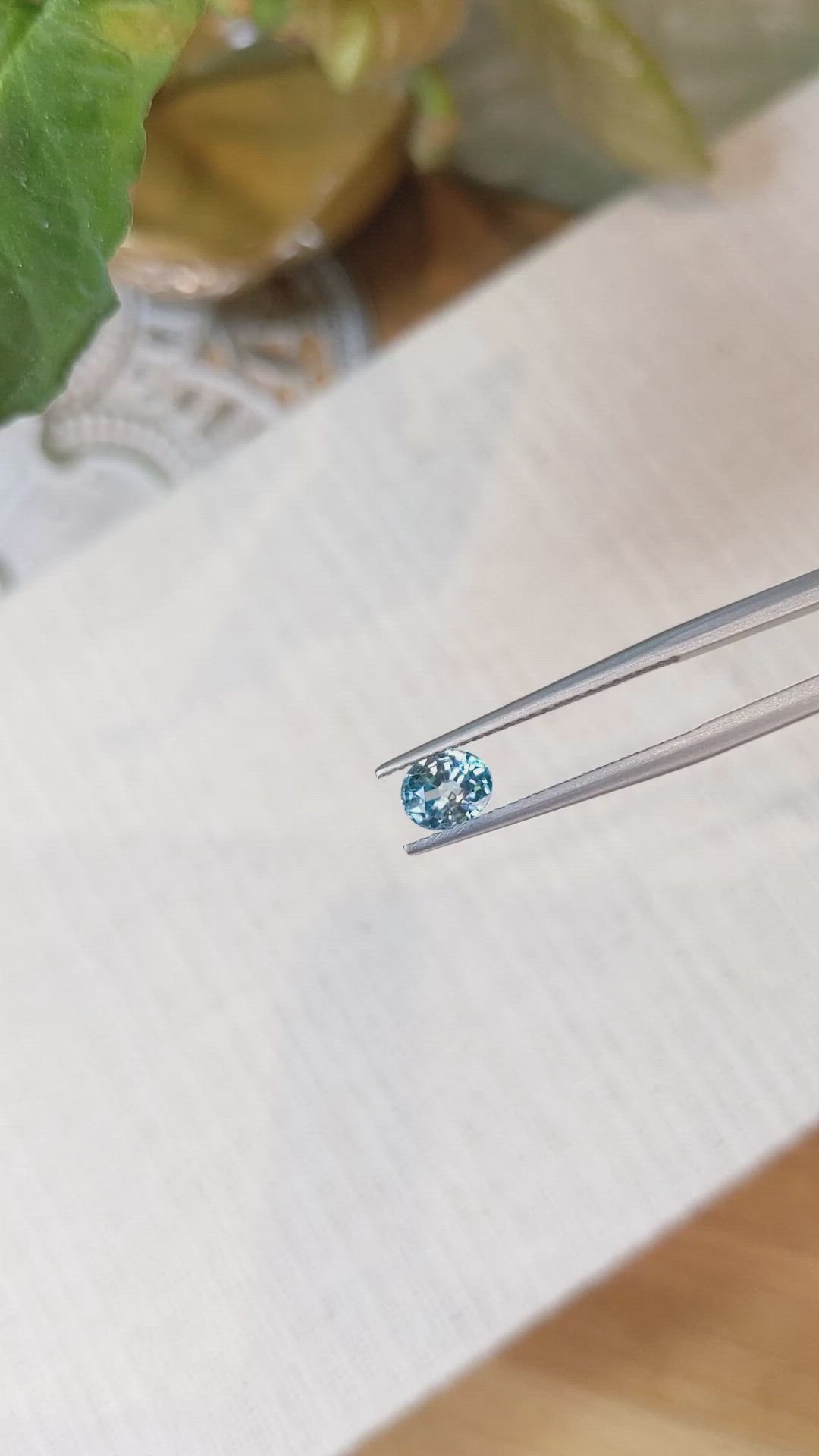 1.09 Ct. Zircon from Cambodia Size Video