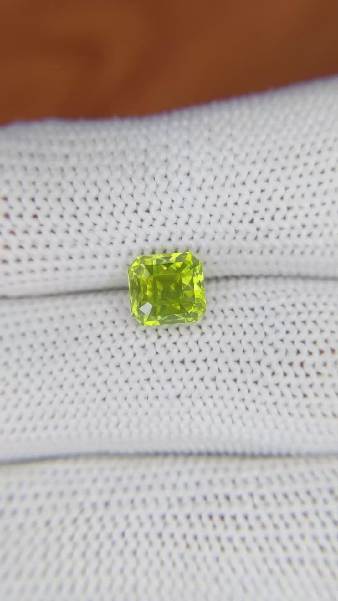 2.74 Ct. Zircon from Ceylon (Sri Lanka) Size Video