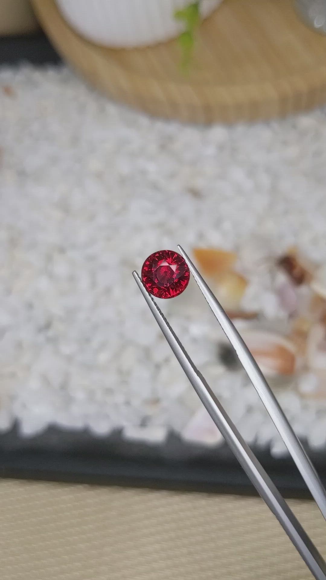 2.49 Ct. Garnet from Ceylon (Sri Lanka) Size Video