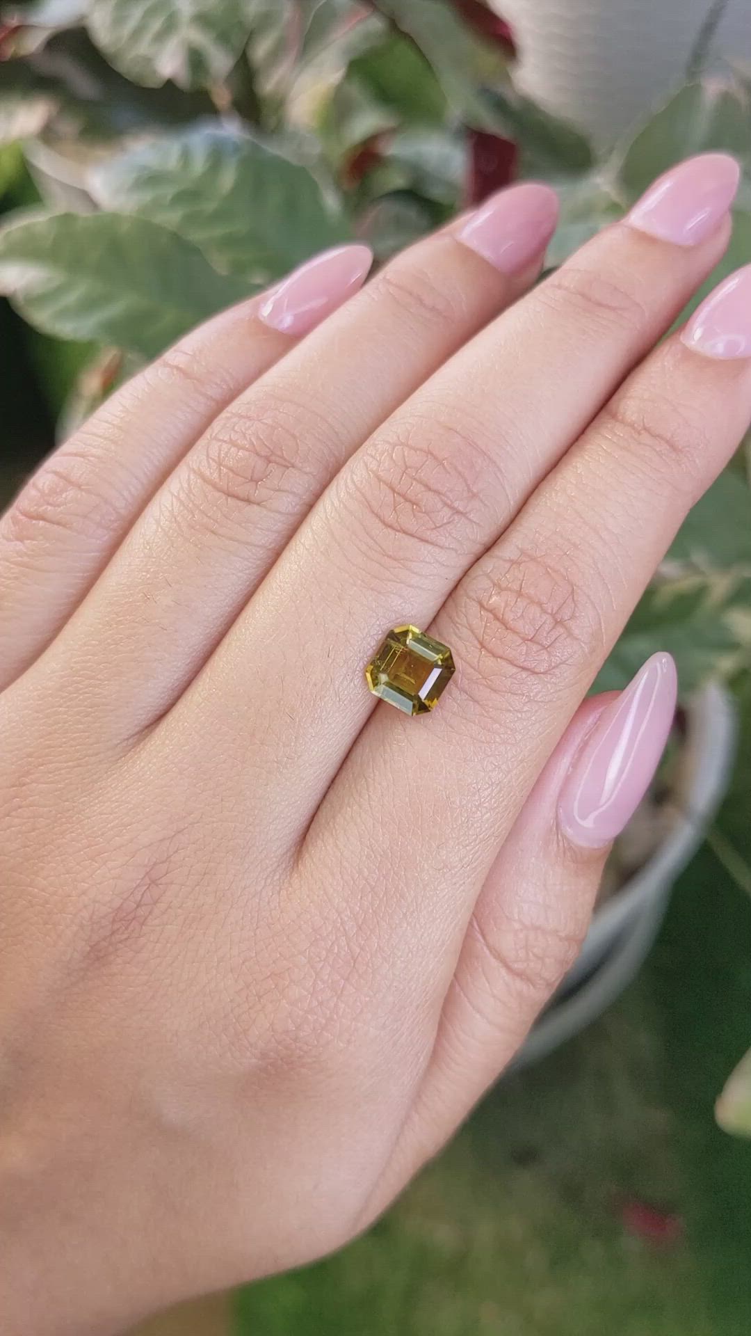 1.57 Ct. Tourmaline from Ceylon (Sri Lanka) Size Video