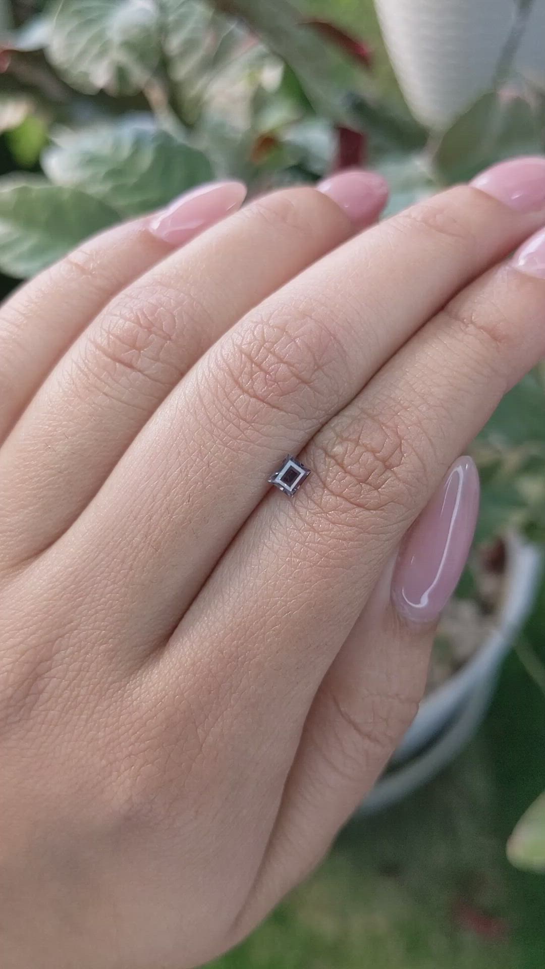 0.37 Ct. Garnet from Ceylon (Sri Lanka) Size Video