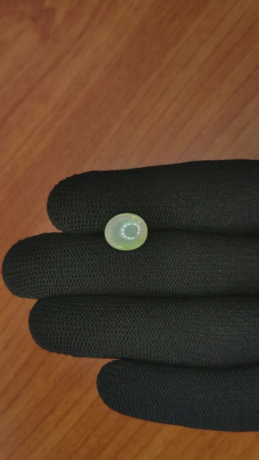 2.37 Ct. Cabochon White Opal from Brazil Size Video