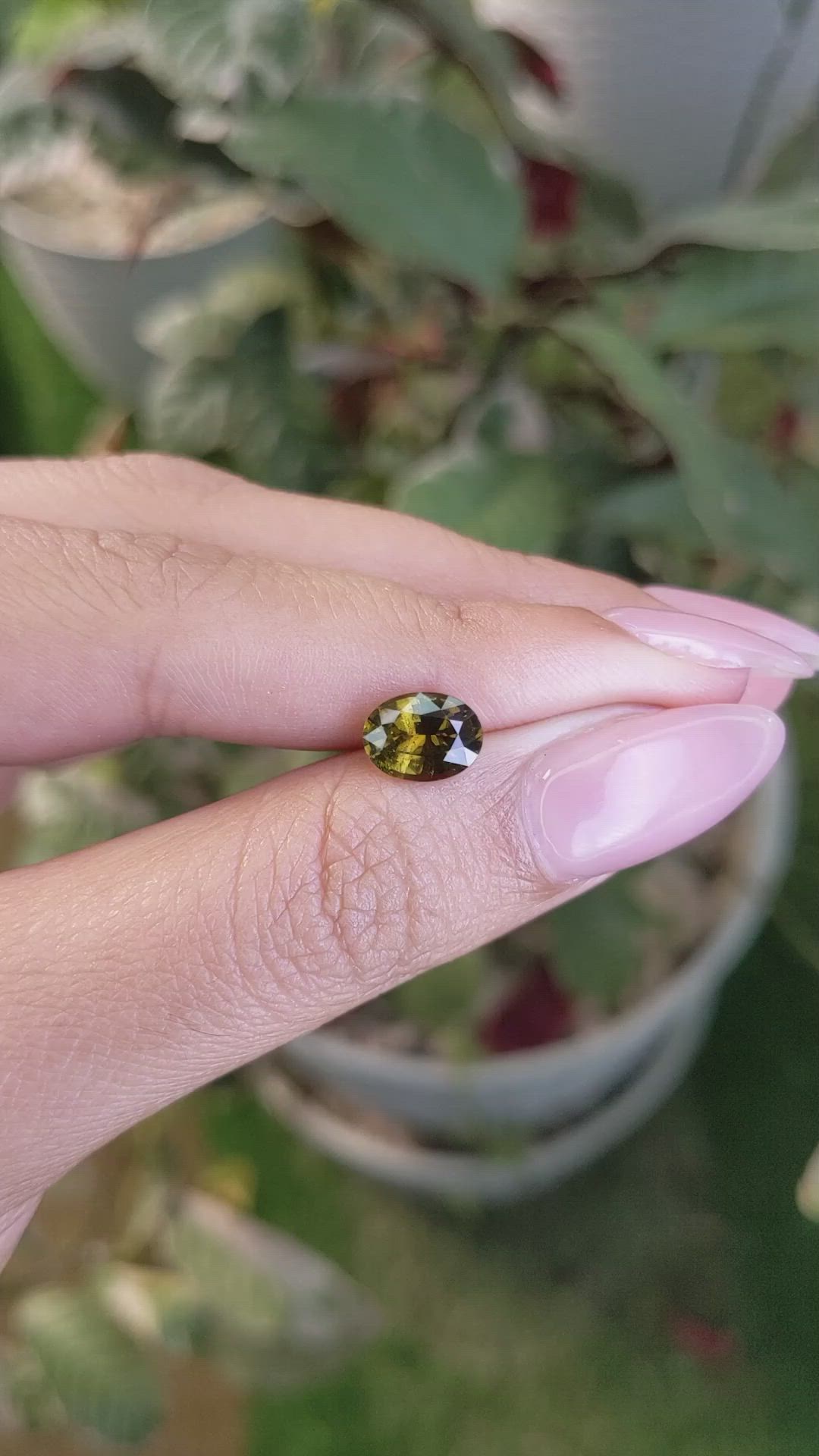 1.74 Ct. Chrysoberyl from Ceylon (Sri Lanka) Size Video