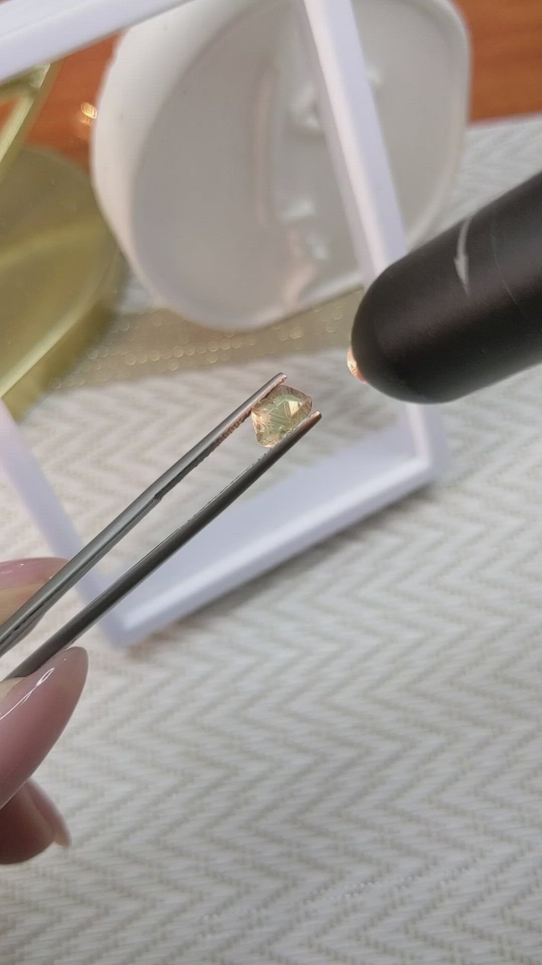 1.30 Ct. Alexandrite Crystal from Brazil Size Video