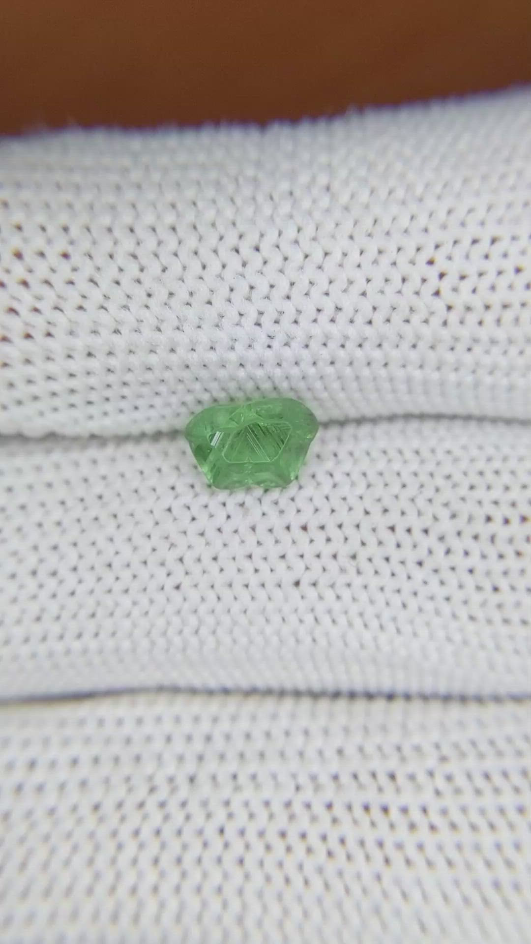 1.30 Ct. Alexandrite Crystal from Brazil Size Video