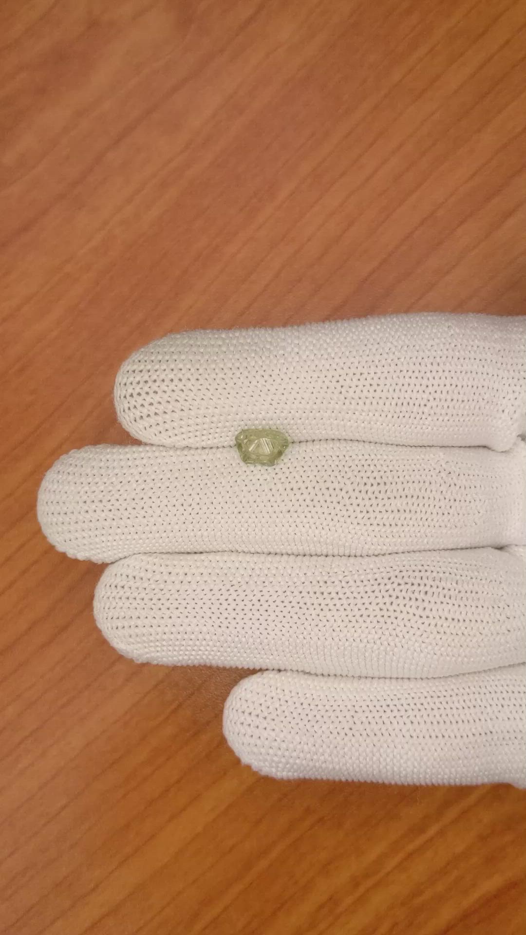 1.30 Ct. Alexandrite Crystal from Brazil Size Video