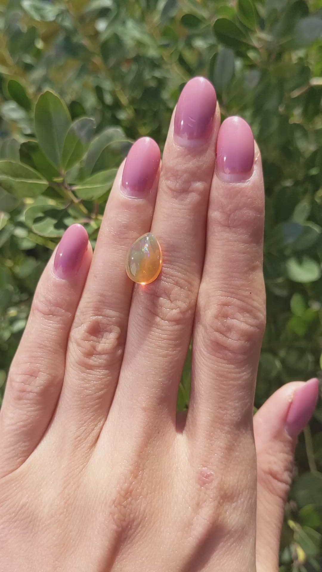 3.28 Ct. Cabochon Jelly Opal from Ethiopia Size Video