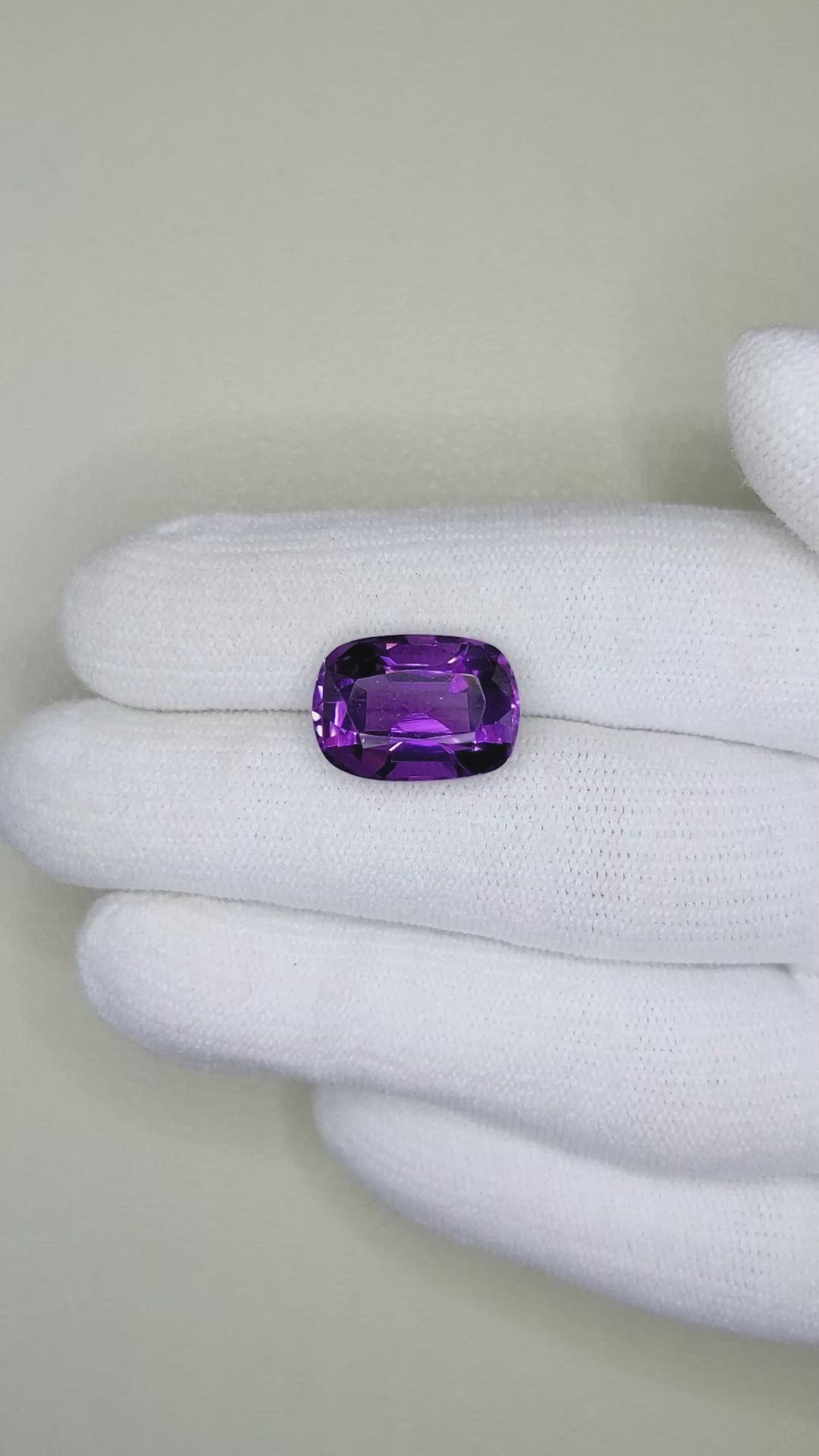 7.13 Ct. Amethyst from Brazil Size Video