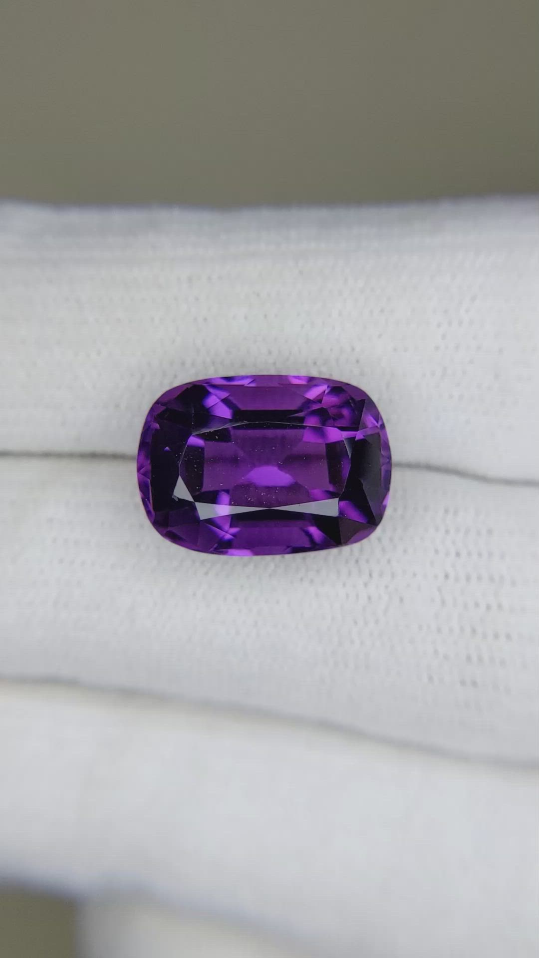 7.13 Ct. Amethyst from Brazil Size Video