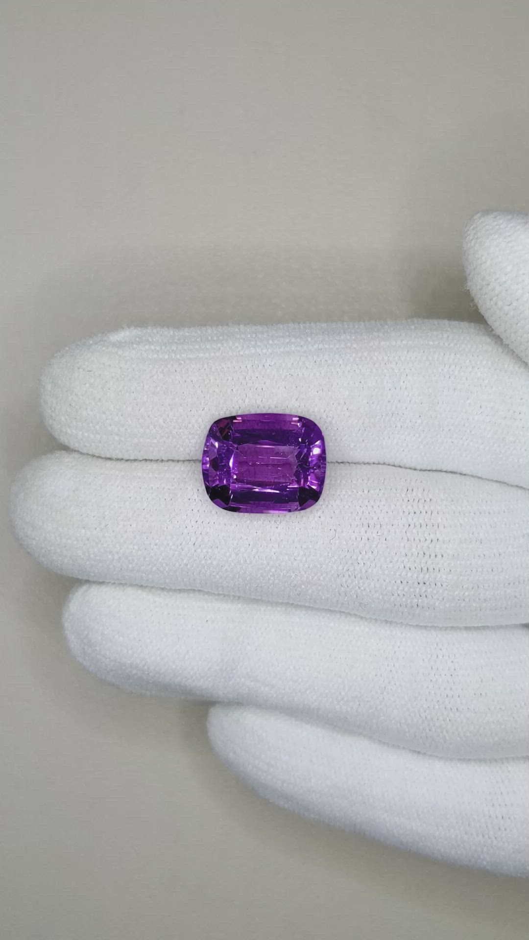 6.20 Ct. Amethyst from Brazil Size Video