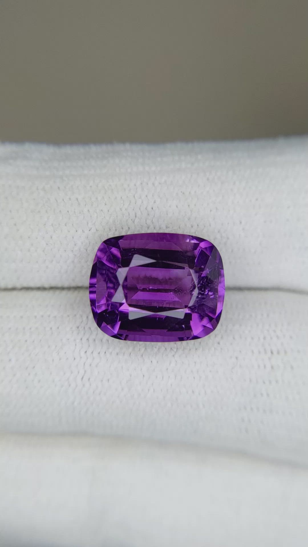 6.20 Ct. Amethyst from Brazil Size Video