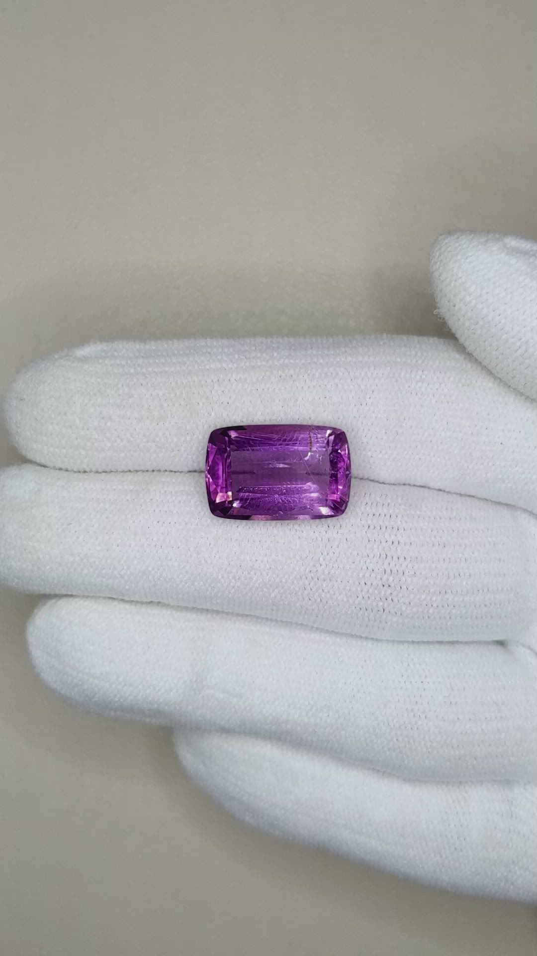 6.89 Ct. Amethyst from Brazil Size Video