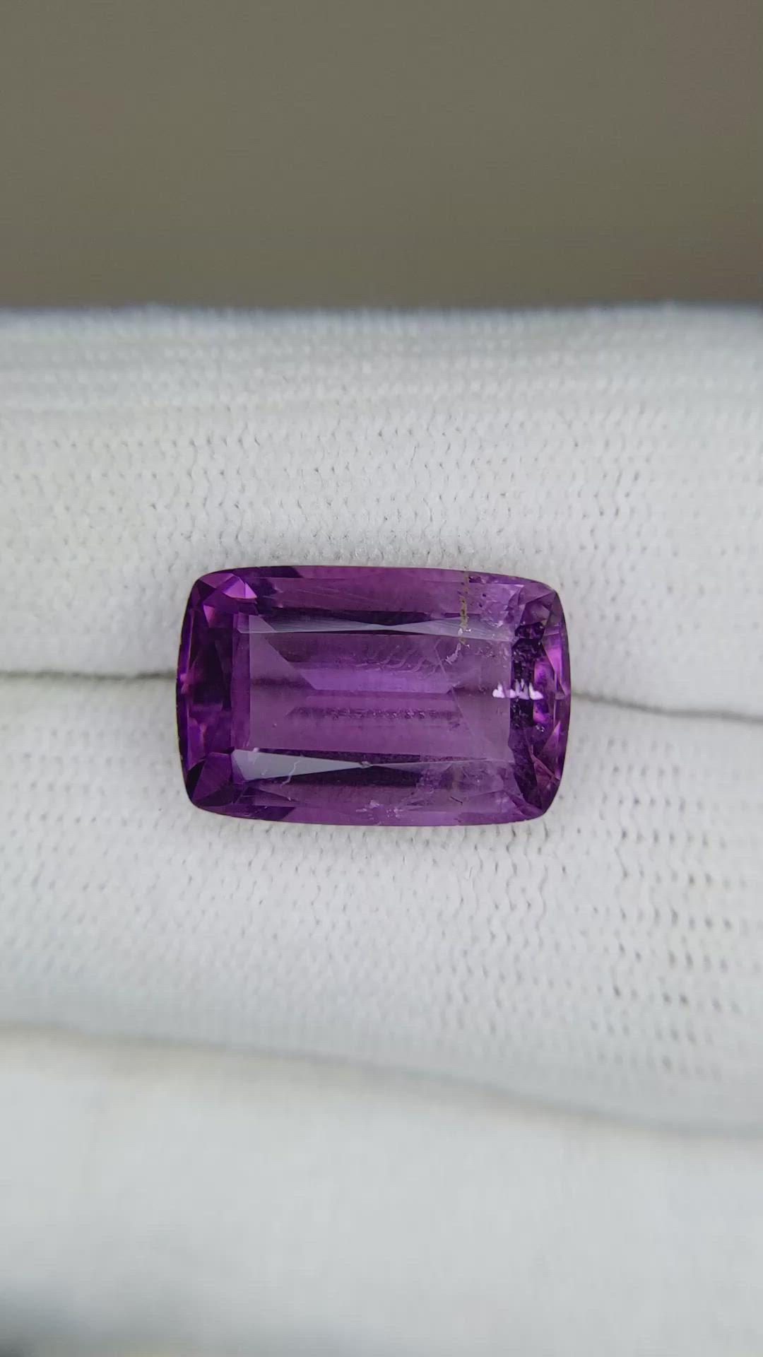 6.89 Ct. Amethyst from Brazil Size Video