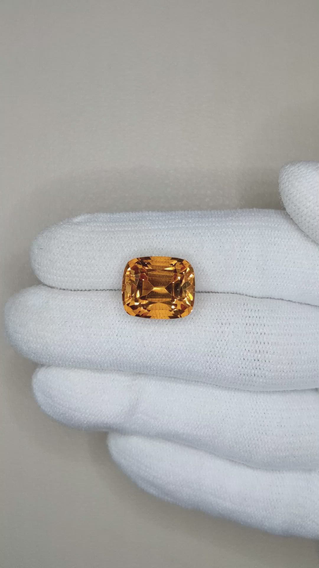 8.50 Ct. Citrine from Brazil Size Video