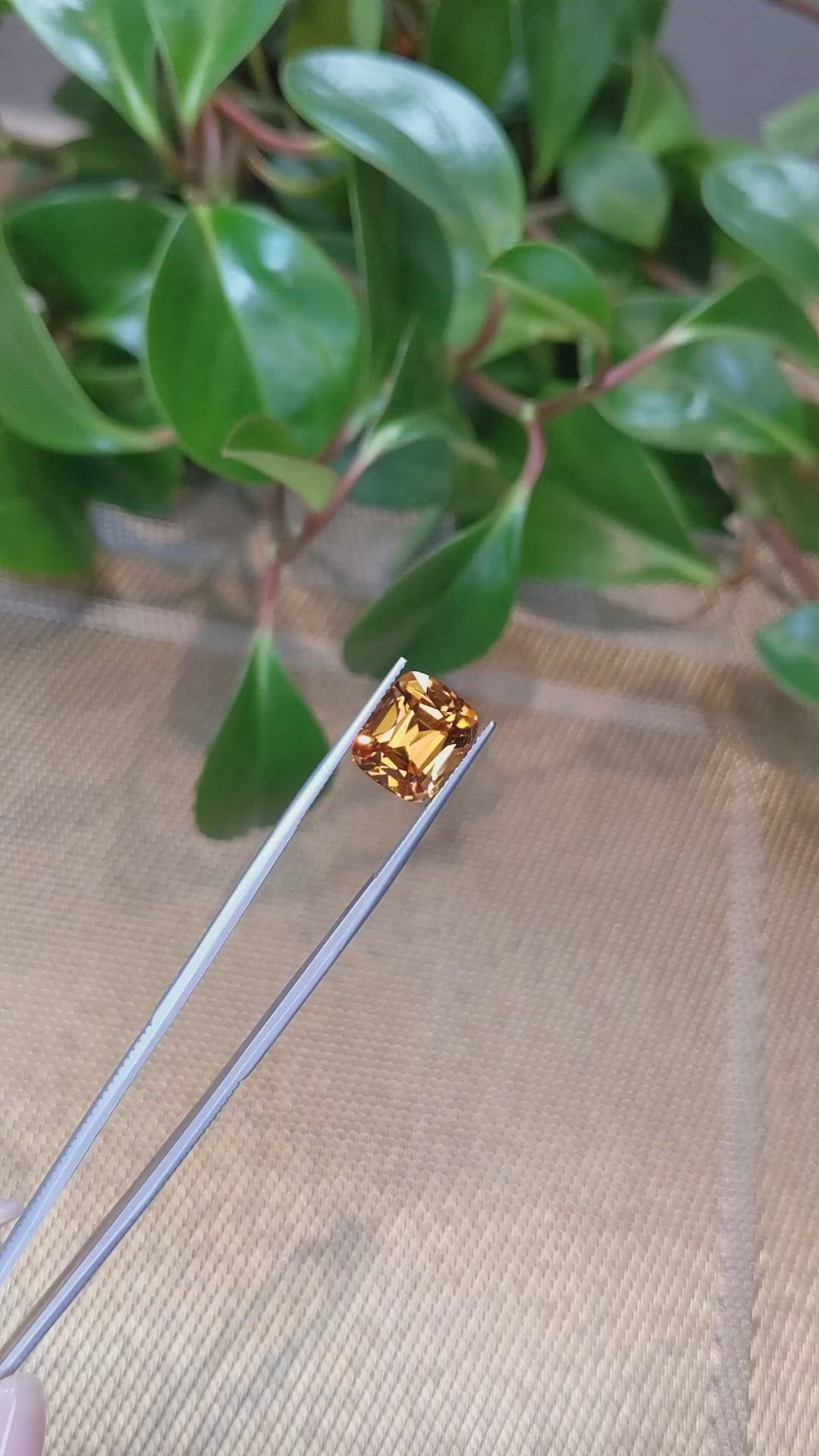 8.50 Ct. Citrine from Brazil Size Video